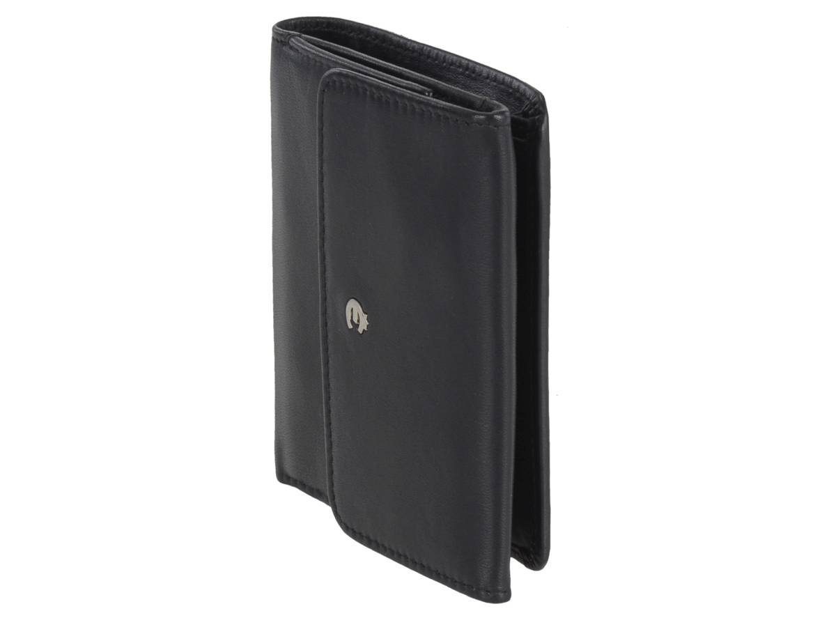 Esquire Geldbörse "Harry 49" Leder schwarz, RFID-Schutz, Portemonnaie, Geldbeutel, Wiener-Schachtel