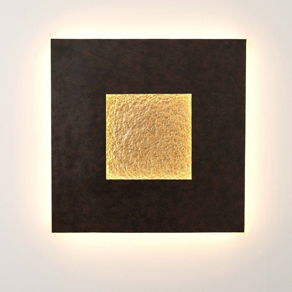 Holländer Wandleuchte Eclipse Gross Eisen Braun-Schwarz-Gold