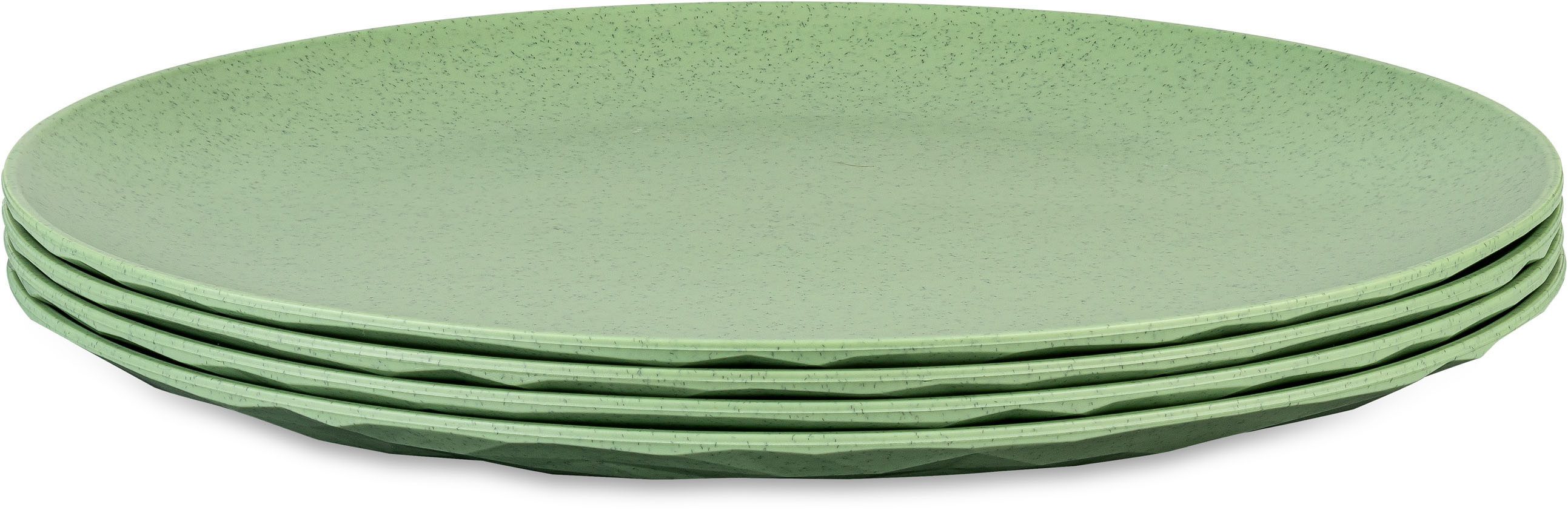 KOZIOL Speiseteller CLUB PLATE, 4-tlg., spülmaschinengeeignet, melaminfrei, 260 mm