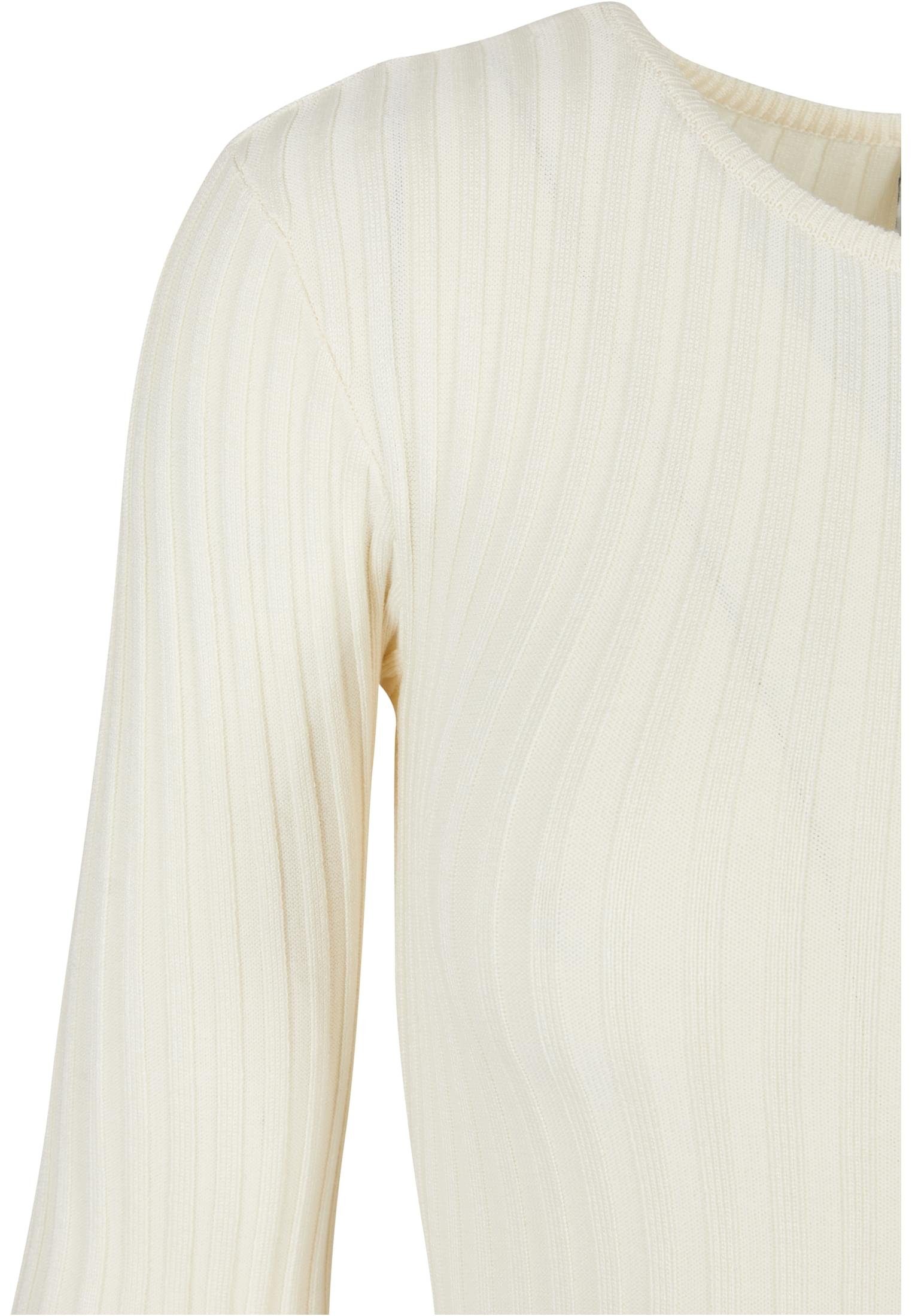 Damen URBAN Langarmshirt Rib (1-tlg) Body CLASSICS whitesand Longsleeve Ladies Knit
