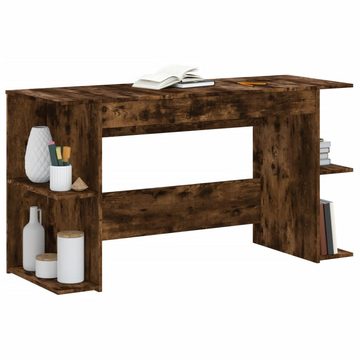 vidaXL Schreibtisch Schreibtisch Räuchereiche 140x50x75 cm Holzwerkstoff