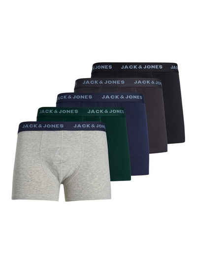Jack & Jones Boxershorts »JACCARLO TRUNKS 5er Pack« (1-St) mit Logo Webbund