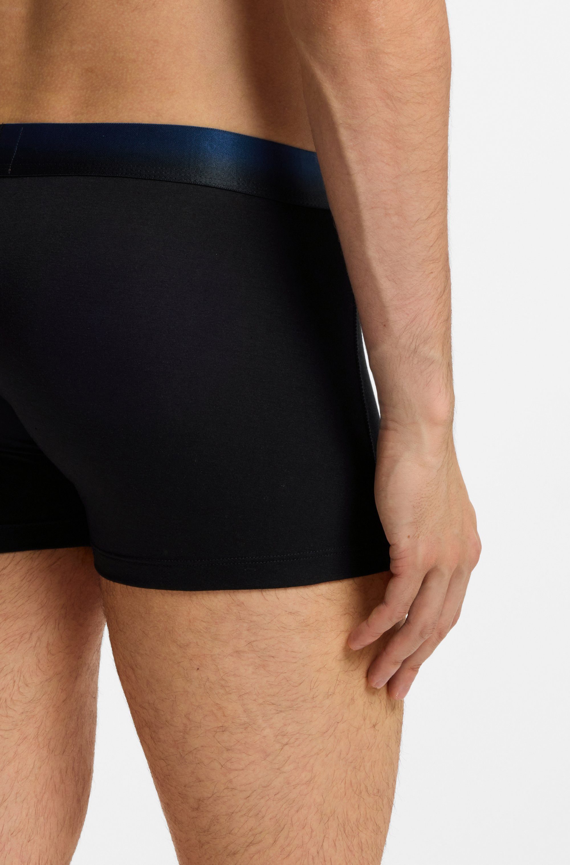 HUGO Trunk (3-St) elastischer Bund mit Sprühfärbemuster und Logo