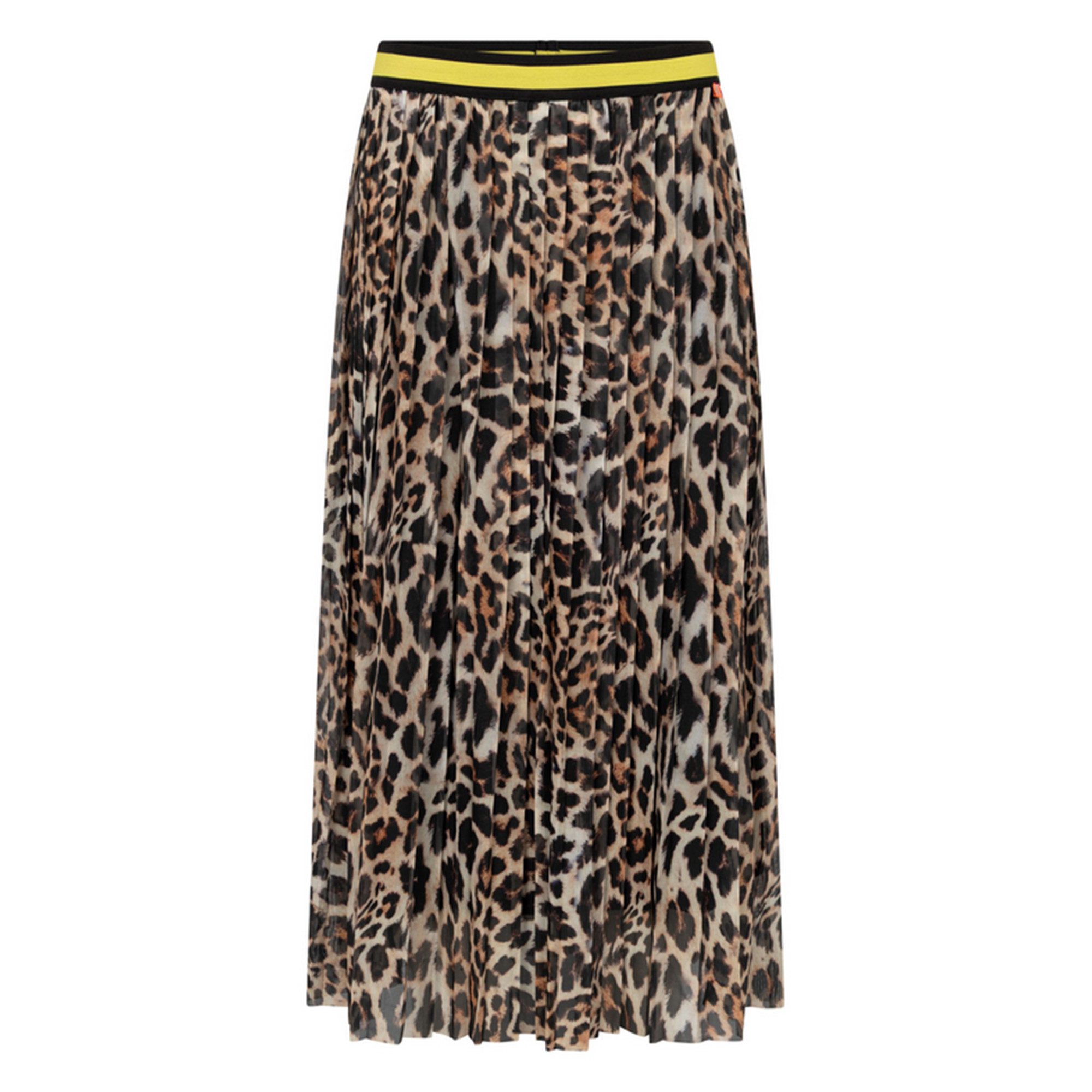 Frieda & Freddies NY Midirock Leo-Print – desert beige günstig online kaufen