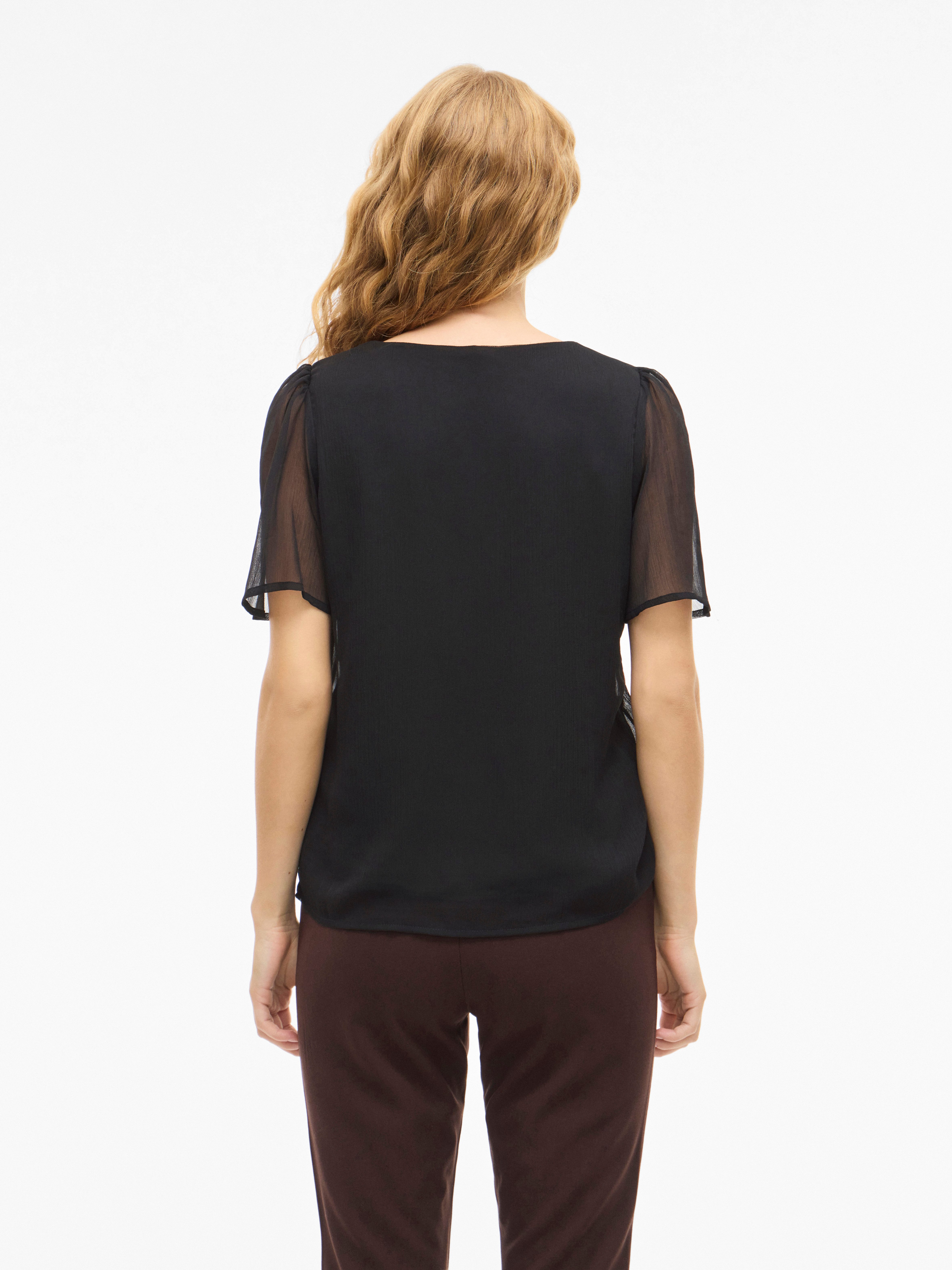 Vila T-Shirt VIFALIA V-NECK S/S TOP - NOOS günstig online kaufen