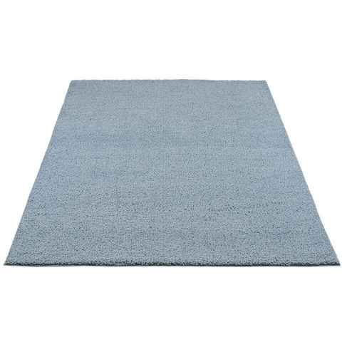 Hochflor-Teppich Plainy, Carpet City, rechteckig, Höhe: 30 mm, Shaggy Polyester Teppich, besonders weich, Uni-Farben