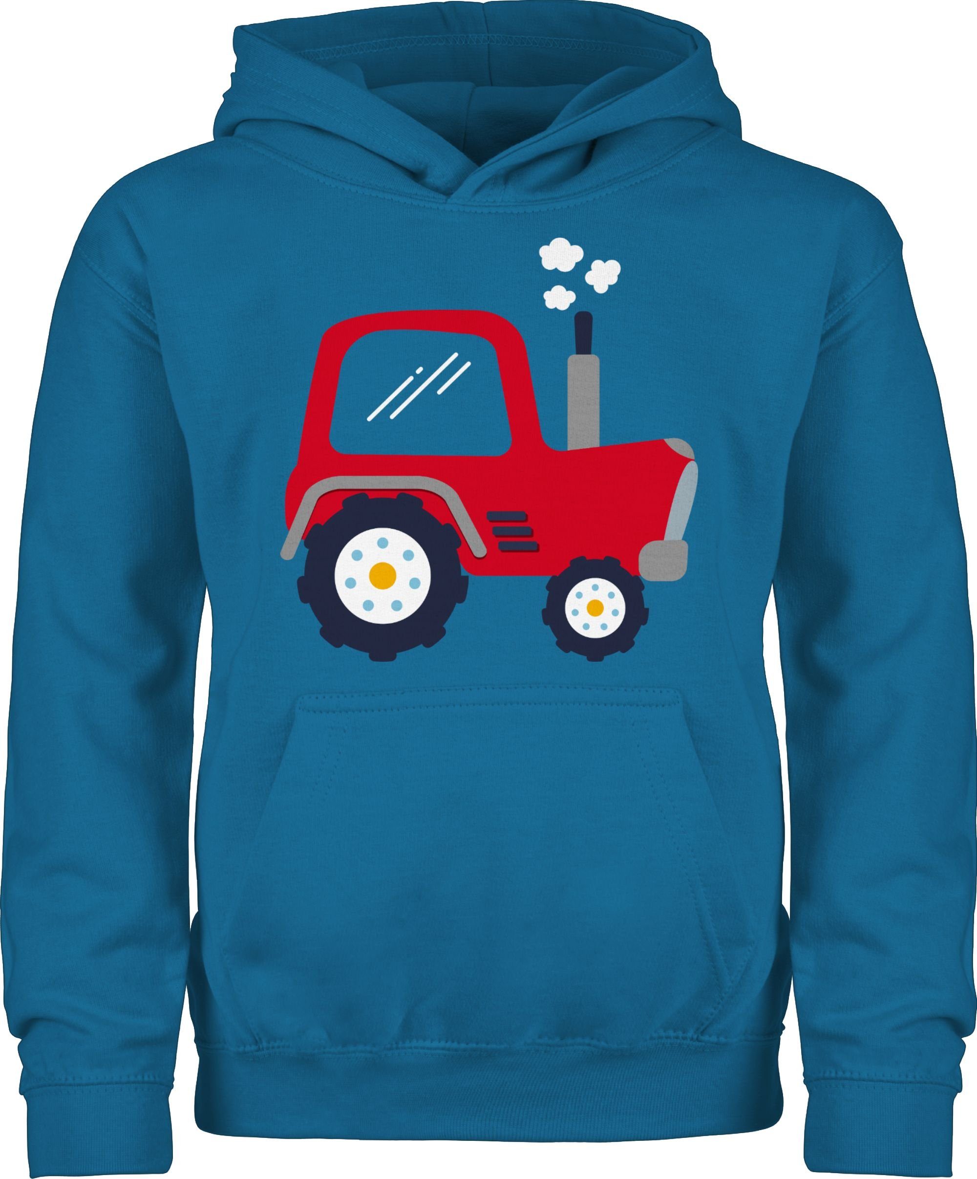 Himmelblau Traktor Shirtracer Hoodie Kinder Traktor 1