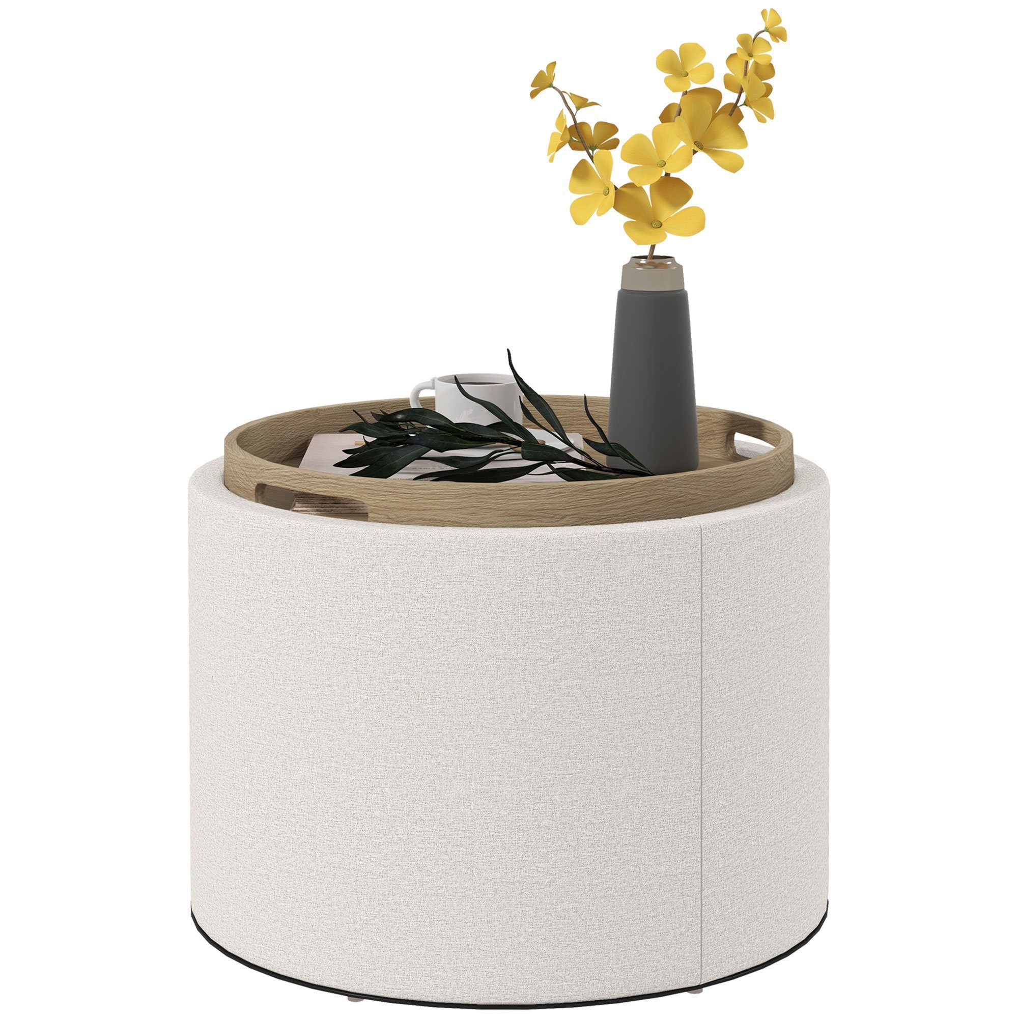 Sitzbank Runder Sitzhocker mit Stauraum