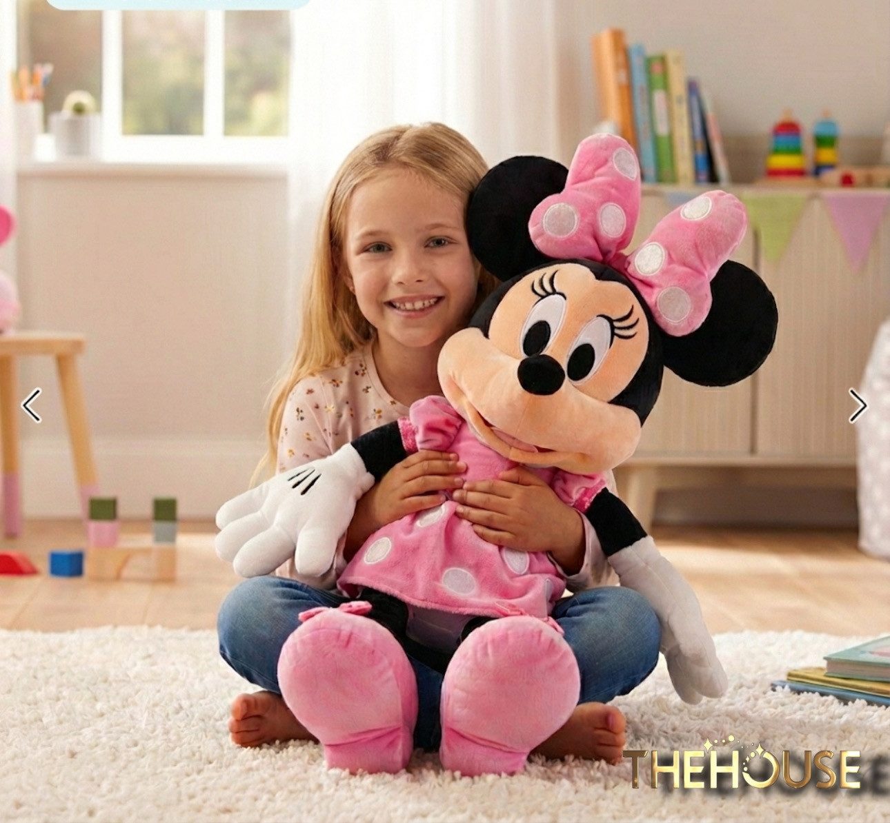 Disney Kuscheltier Riesen Minnie Maus - Kuscheltier 70cm Pink Disneyland Edition