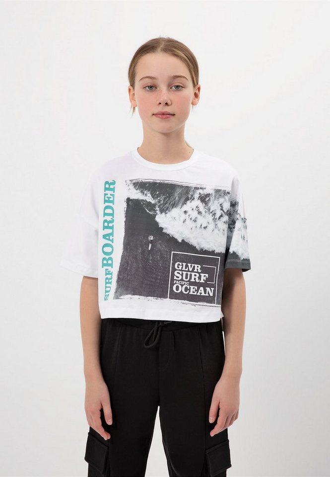 Gulliver T-Shirt mit großem Frontprint, Stylisches T-Shirt von Gulliver für  Mädchen