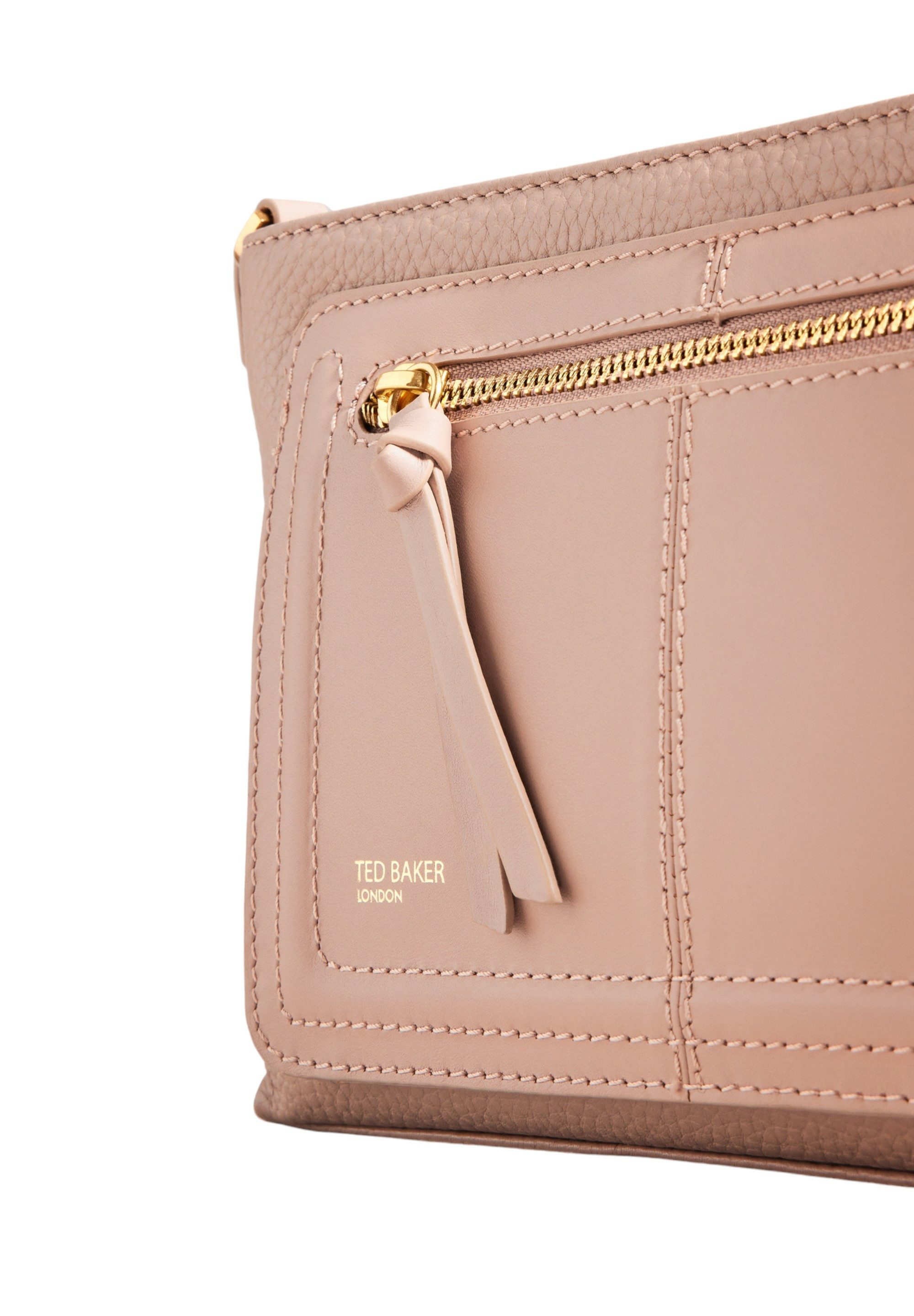 Ted Baker Umhängetasche NISHU, weiches Leder, verstärkter Boden, Reißverschluss