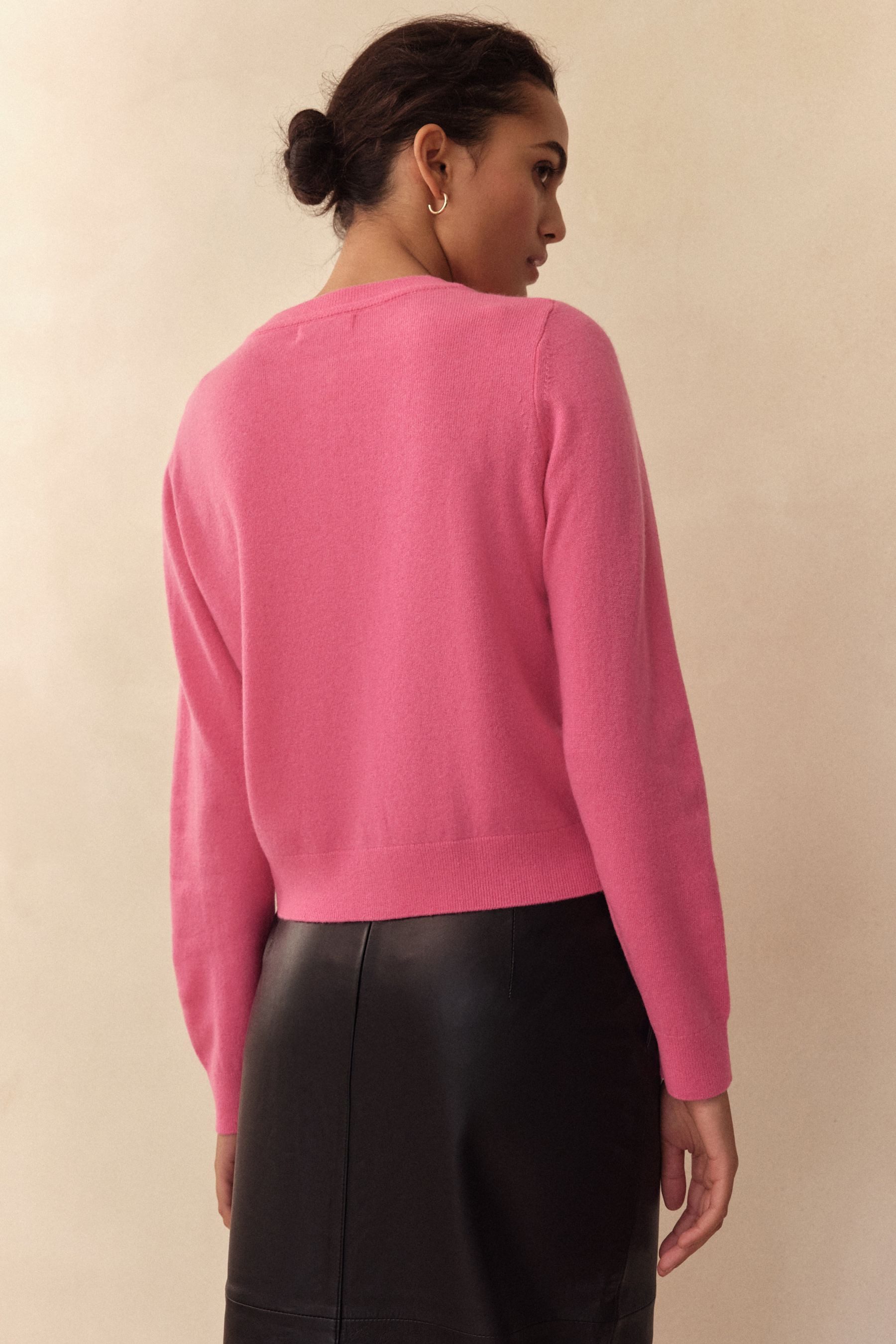 Next Strickjacke Langärmelige Strickjacke aus 100 % Kaschmir (1-tlg) günstig online kaufen