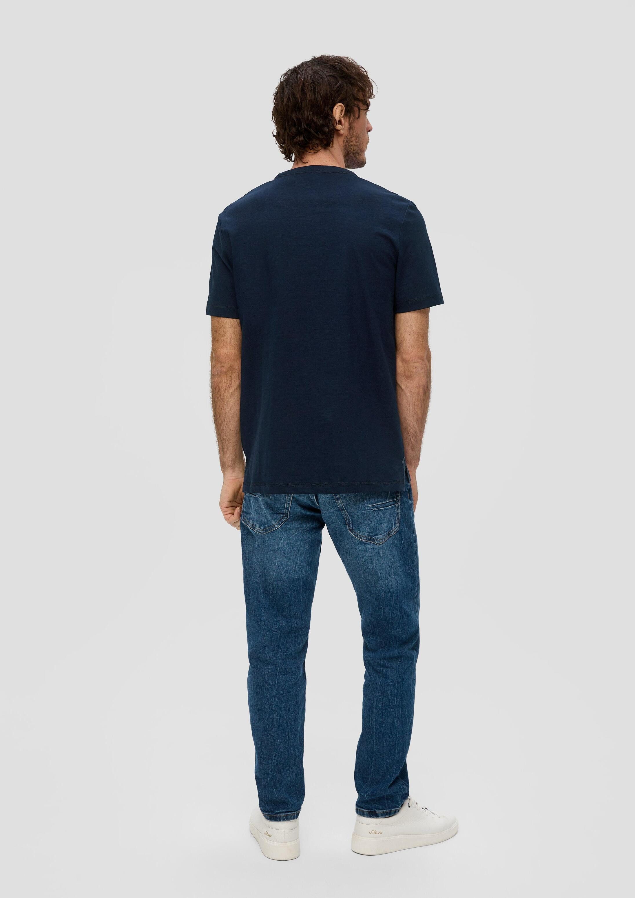 s.Oliver Kurzarmshirt T-Shirt T-Shirt mit aufgesetzter Brusttasche