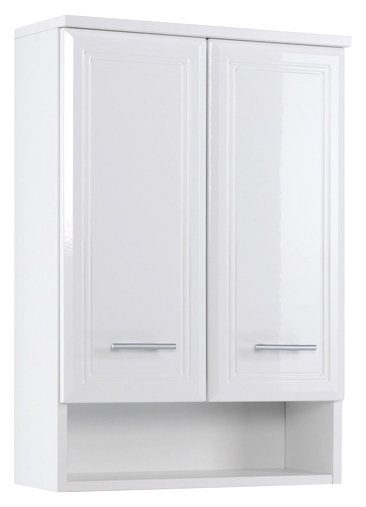welltime Hängeschrank Neapel Breite 50 cm, mit Hochglanzfronten und eleganter Fräsung