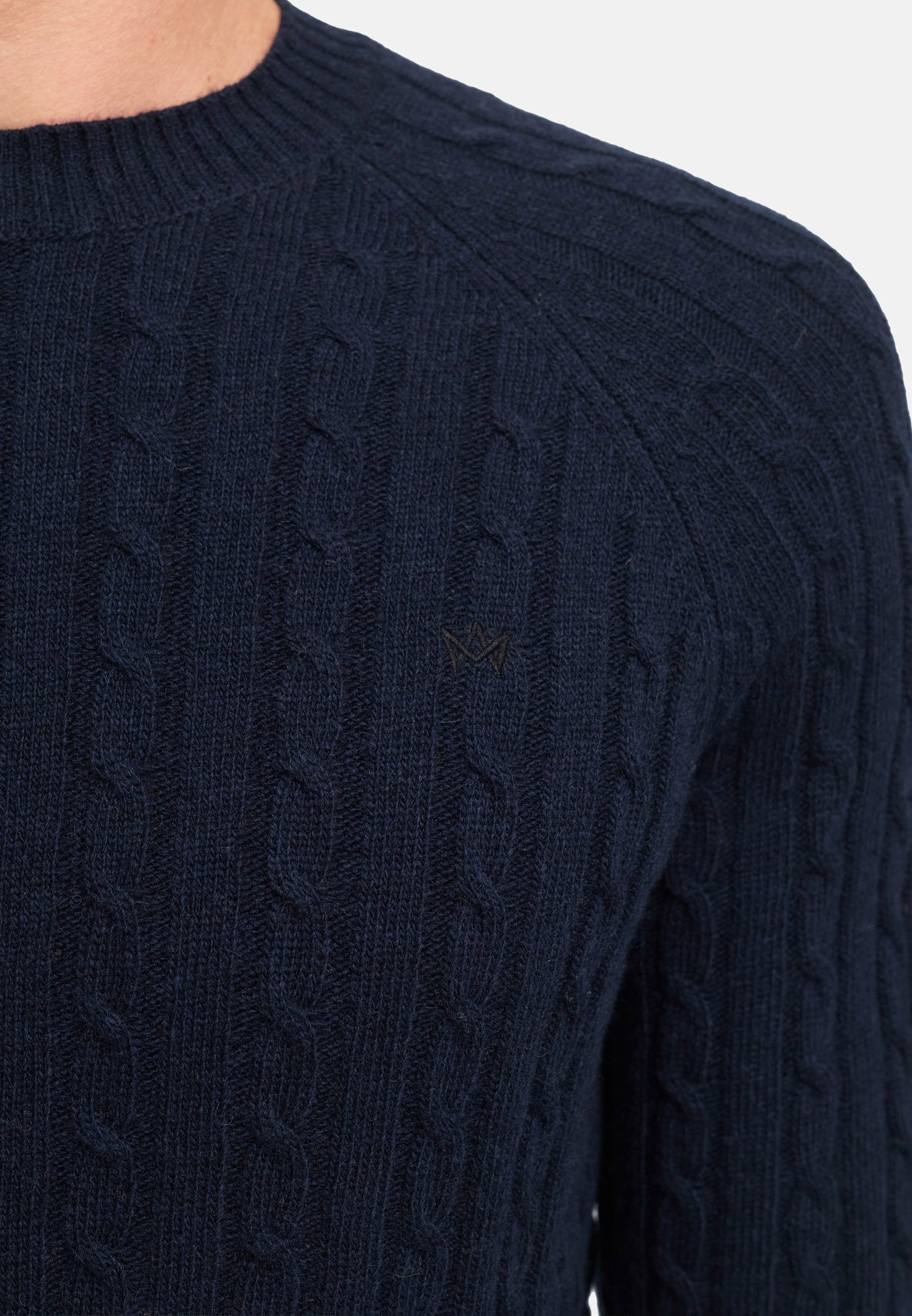 Kronstadt Strickpullover Herren KSFlynn Strickpullover Herrenpullover Strickpullover mit zeitlosem Zopfmuster