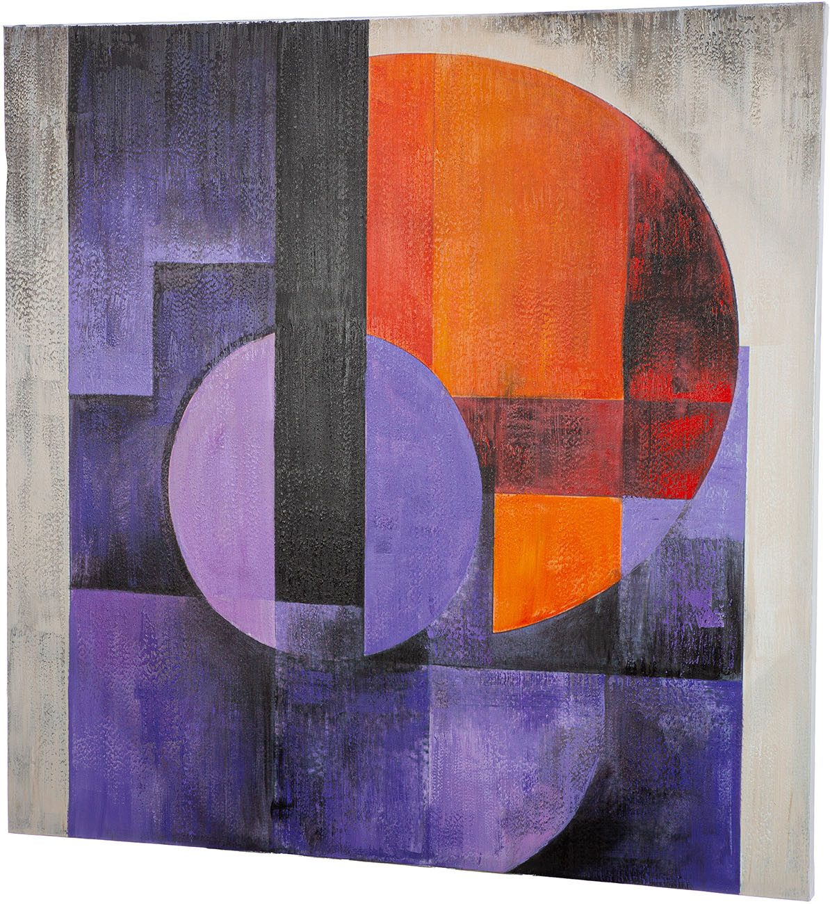 GILDE Metallbild Bild quadratisch Clune, Abstrakt (1 St)
