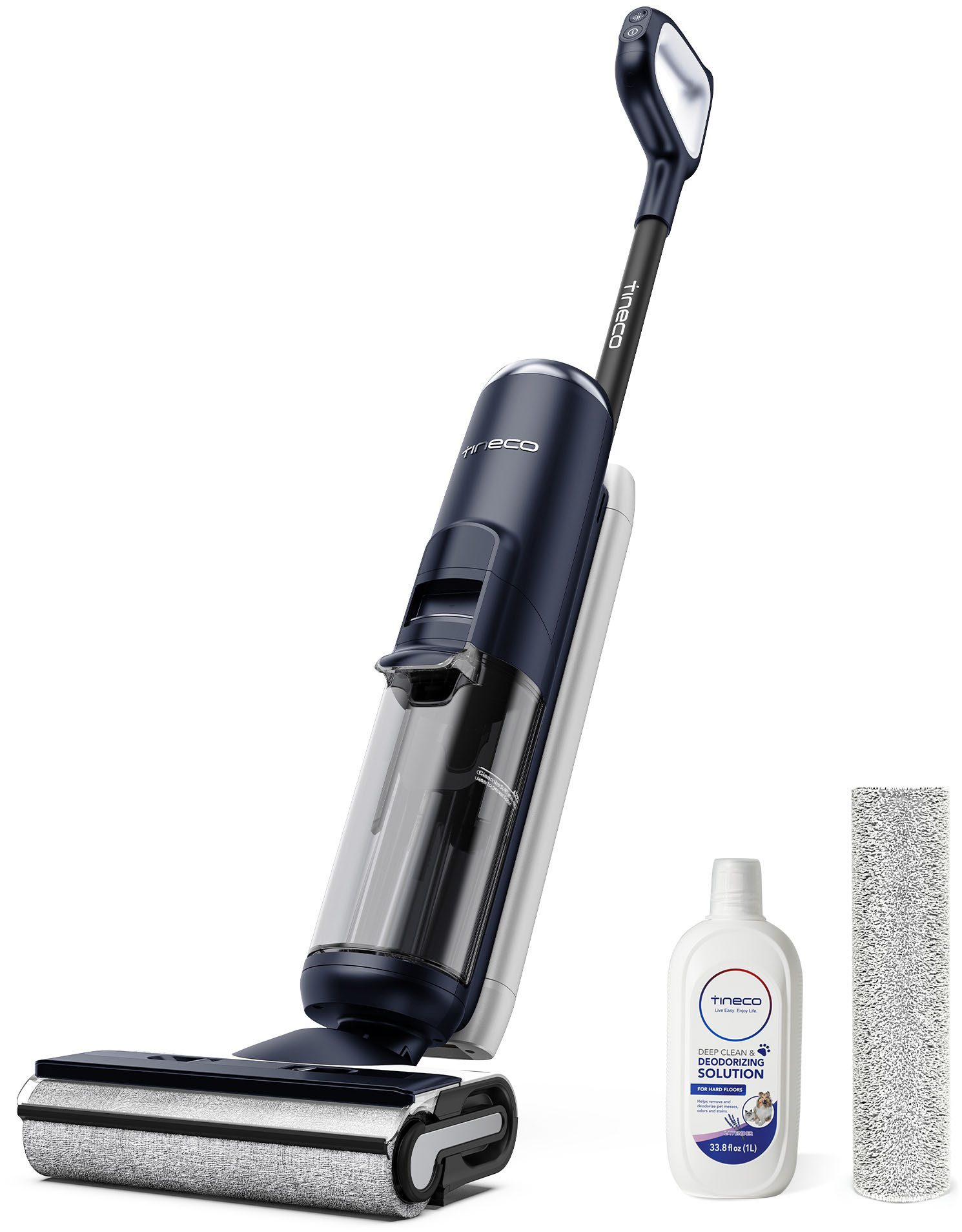 Tineco Nass-Trocken-Sauger Floor One S6 Flashdry PET, 70° Grad Heißluft-Trocknung, 35 Min Akku, 220 W, beutellos, Trockensaugen, automatische Anpassung der Saugleistung, Tierhaarfilter