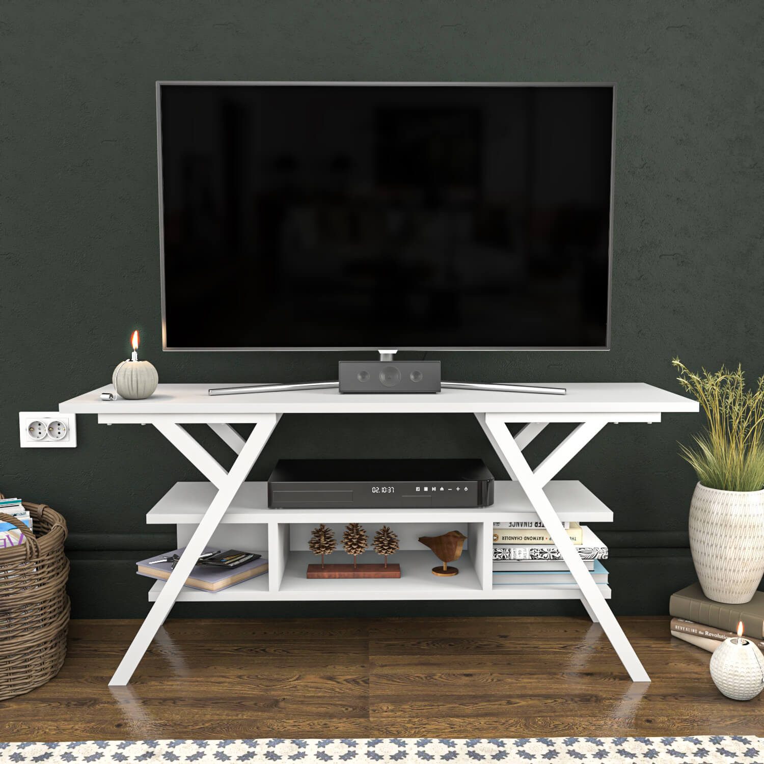 Decorotika Lowboard TV Stand Minerva