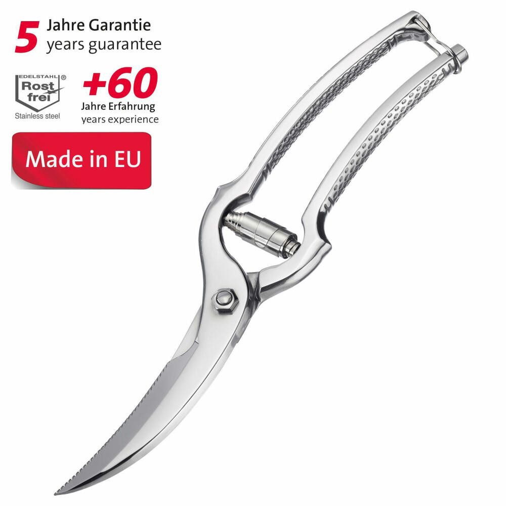 WESTMARK Geflügelschere Federmechanismus, Schneidklingenlänge: 7 cm, Rostfreier Edelstahl
