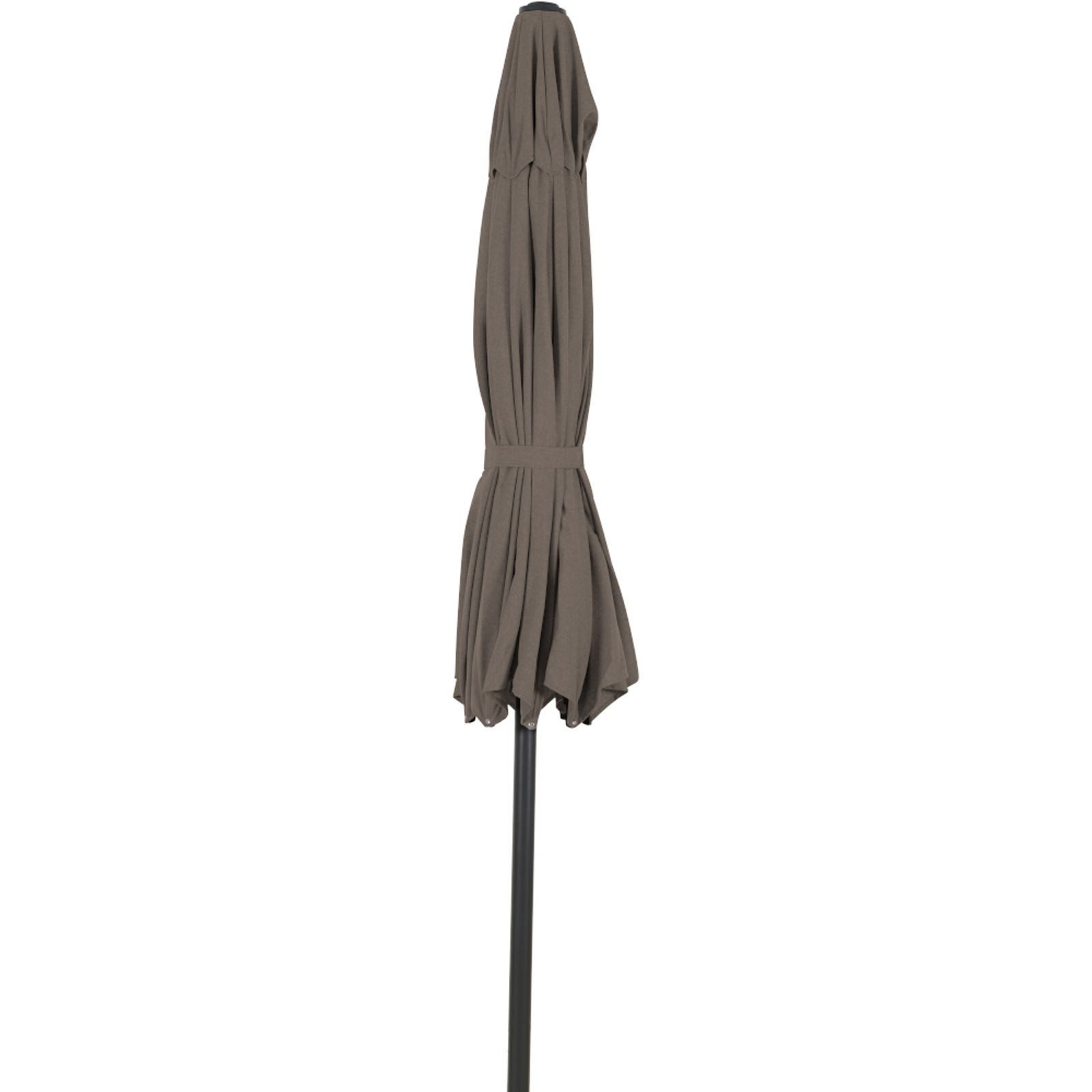 Siena Garden Sonnenschirm PINO Sonnenschirm Ø 300 cm taupe-meliert – Alu Mittelstockschirm