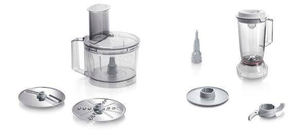 BOSCH Küchenmaschine MultiTalent 3 MCM3200W, 800 W, 2,3 l Schüssel, Schneid-Raspel-Wendescheibe, Schlagscheibe, Mixer 1,0 L, Deckel, weiß