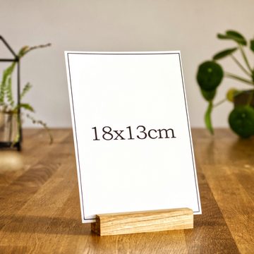 Kernholz Bilderleiste Fotoleisten aus Eiche, (1 St), Fotohalter aus massiven Eichenholz