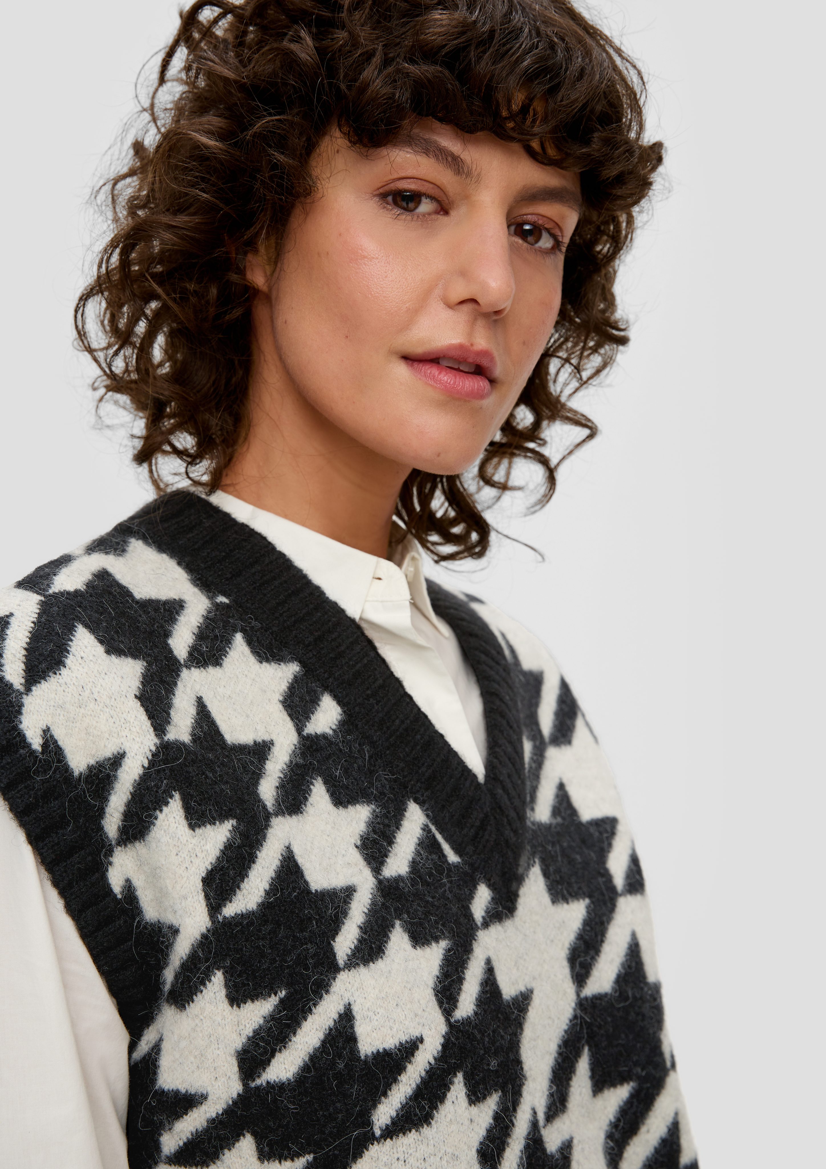 s.Oliver Pullunder Strickpullunder aus Wollmix günstig online kaufen