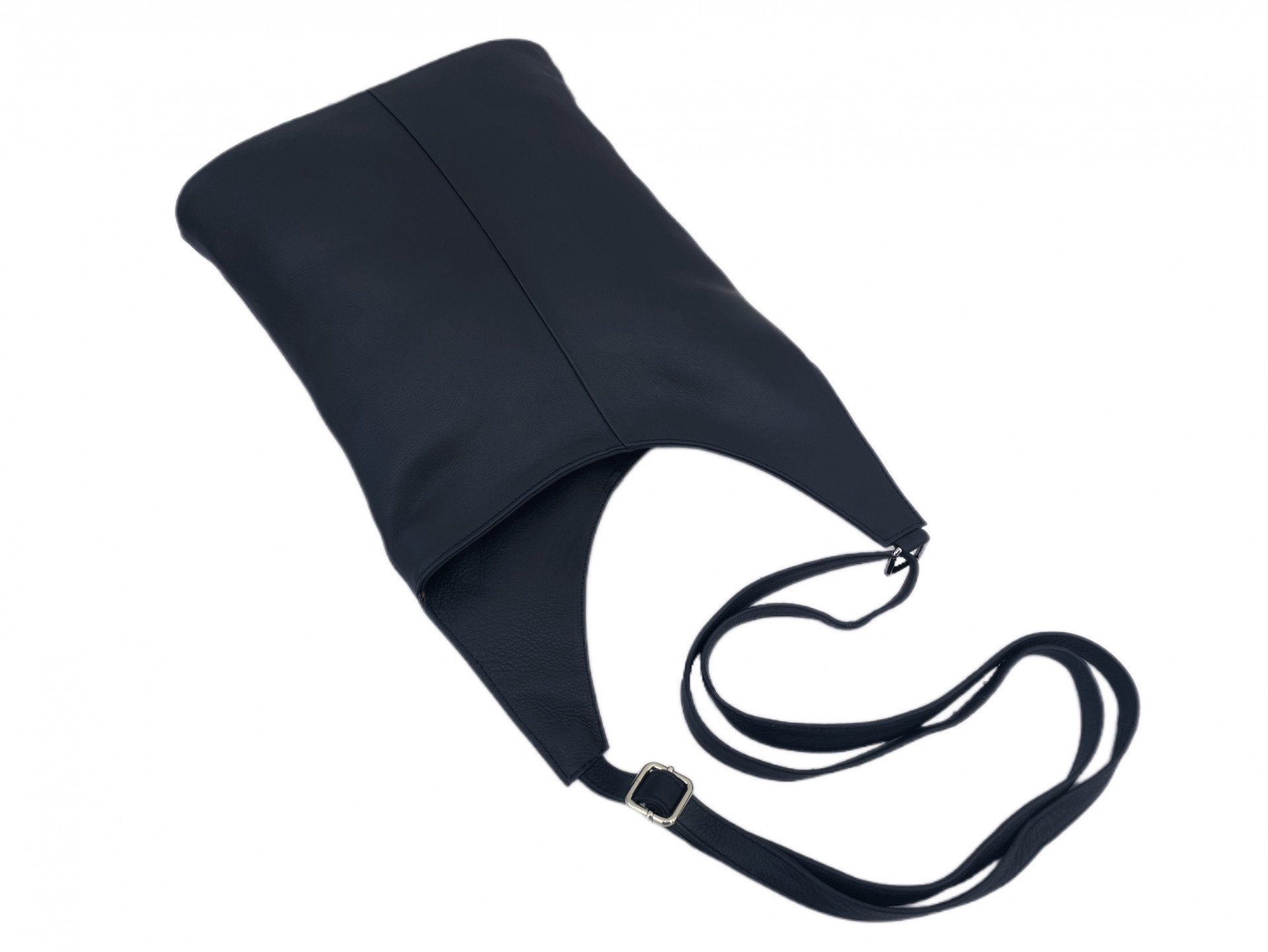 Ledertasche Handtasche Dunkel Umhängetasche Blau Crossbody Cinino Giulia, Bag