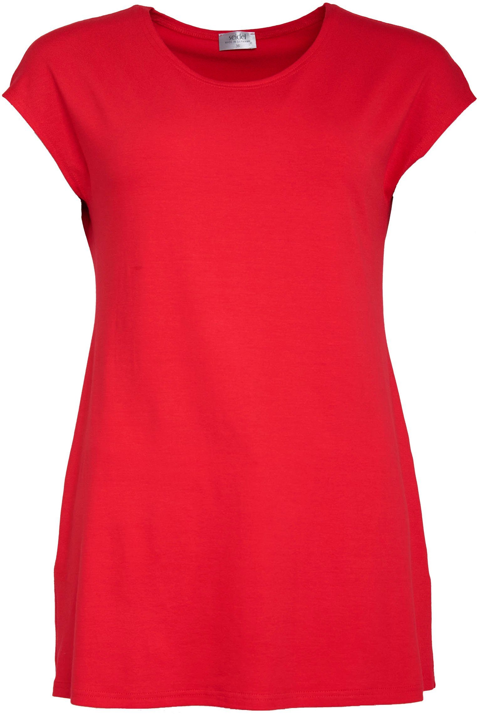 rot Design Seidel in Moden schlichtem Longshirt