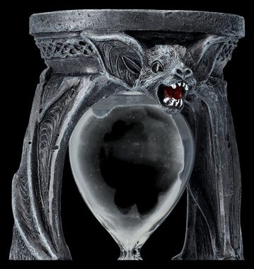 Figuren Shop GmbH Sanduhr Sanduhr - Vampir Fledermaus - Fantasy Gothic Deko Tierdeko