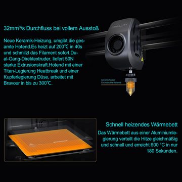 Creality 3D-Drucker K1 Max 3D Printer, mit AI Kamera, AI LiDAR, 600 mm/s Druckgeschwindigkeit