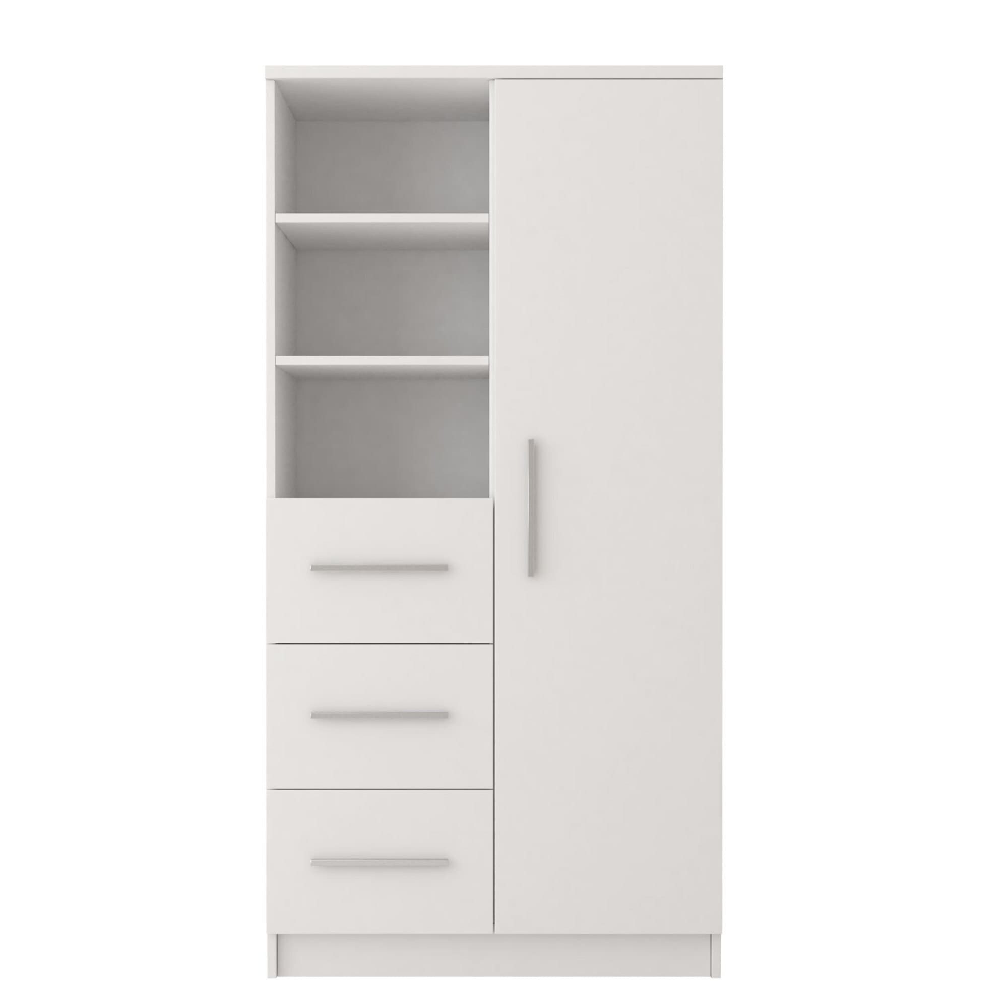 MOEBLO Kleiderschrank Marsala 3SD 05 (mit Schubladen Regal, Vitrine Kleider günstig online kaufen