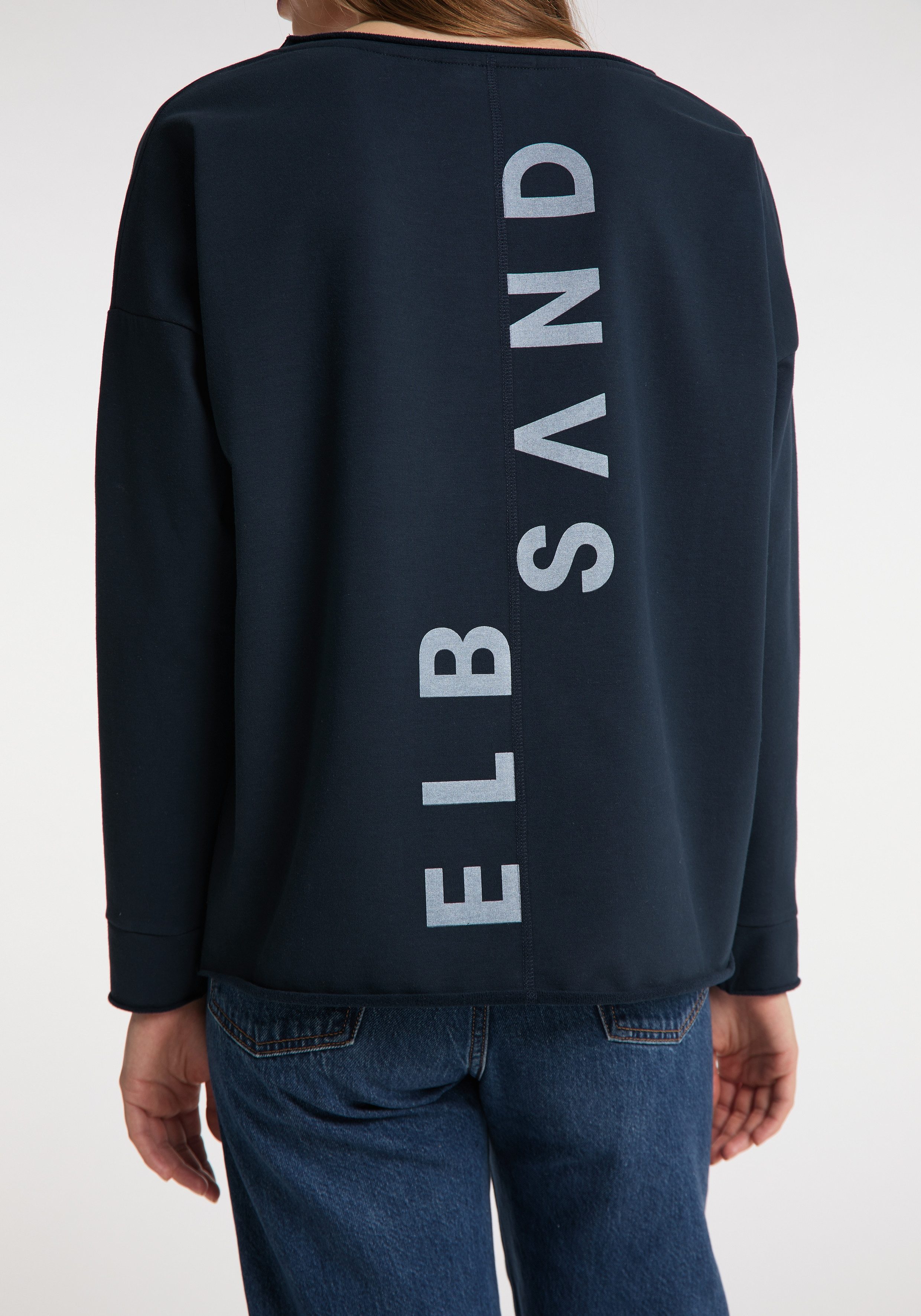 Elbsand Sweatshirt Riane Rundhalsausschnitt, leicht kastige Schnittform