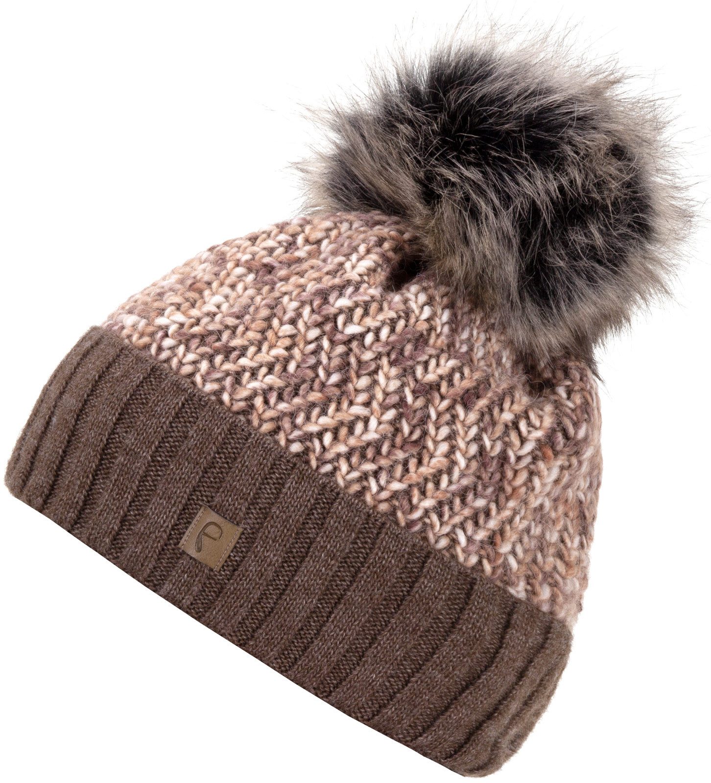 Faera Bommelmütze Wintermütze Damen Herren Mütze Beanie Haube gefüttert Bommelmütze