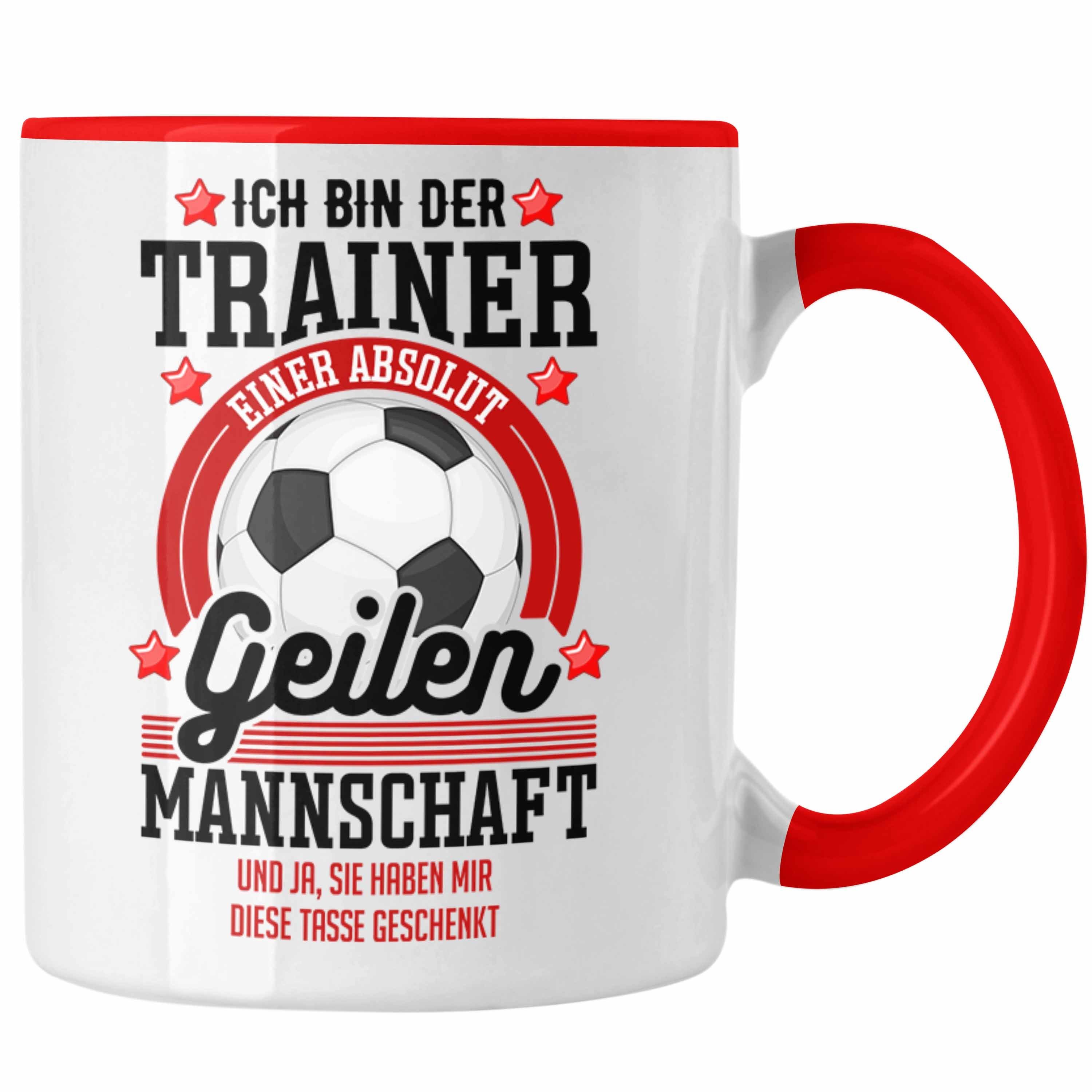 Weihnachten Tasse - Geschenk Coach Rot Fussballtrainer Tasse Trendation Fußball Danke Geschenkidee Bester Trendation Geburtstag