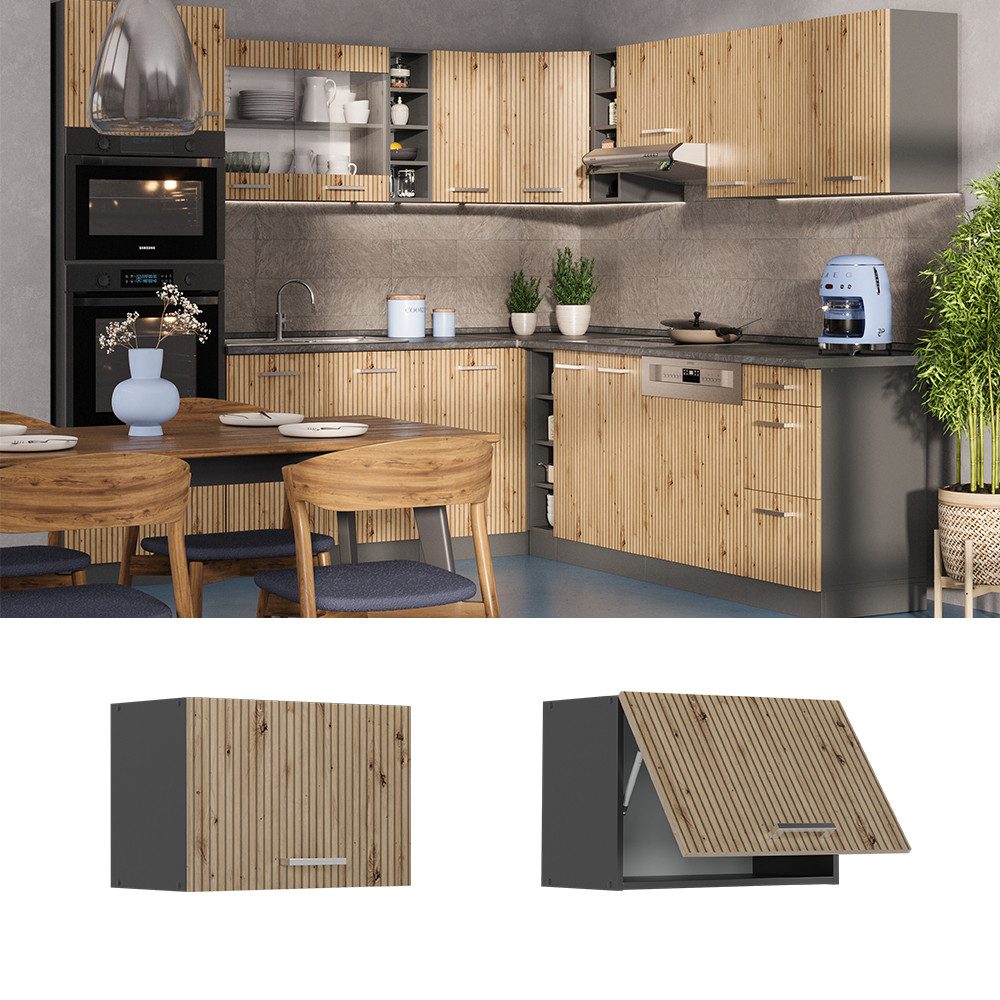 Vicco Hängeschrank R-Line, Artisan-Eiche/Anthrazit, 60 cm günstig online kaufen