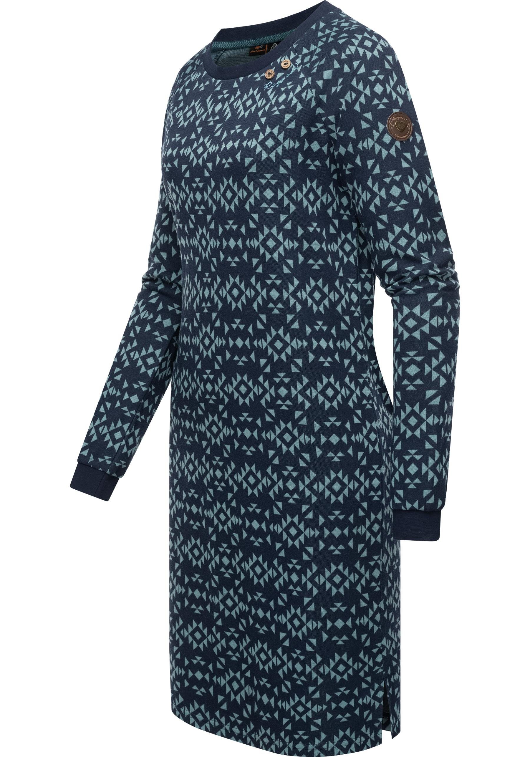 Ragwear Sweatkleid Dassa Aztec stylisches Langarmkleid günstig online kaufen