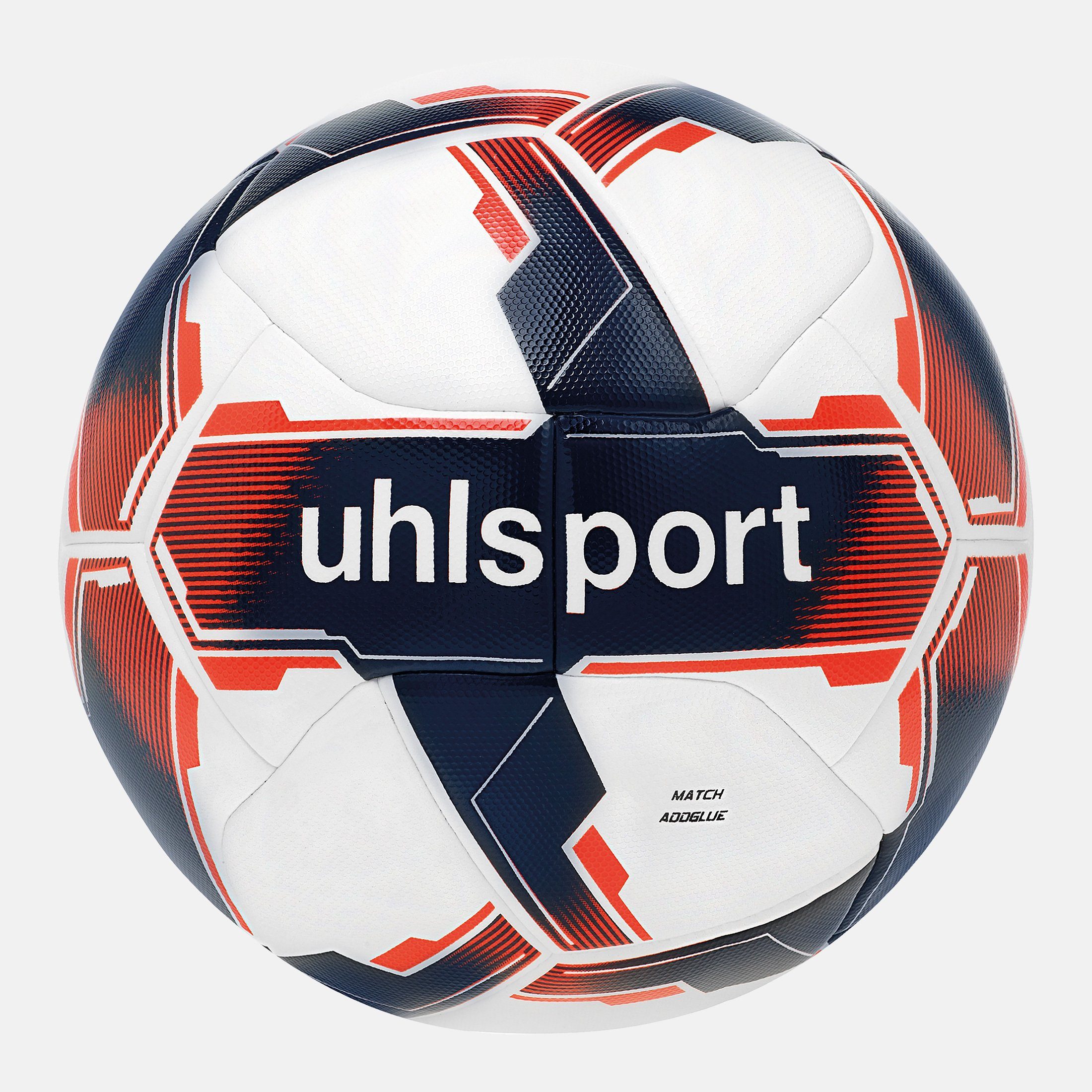 rot uhlsport ADDGLUE weiß/marine/fluo Fußball uhlsport Fußball MATCH