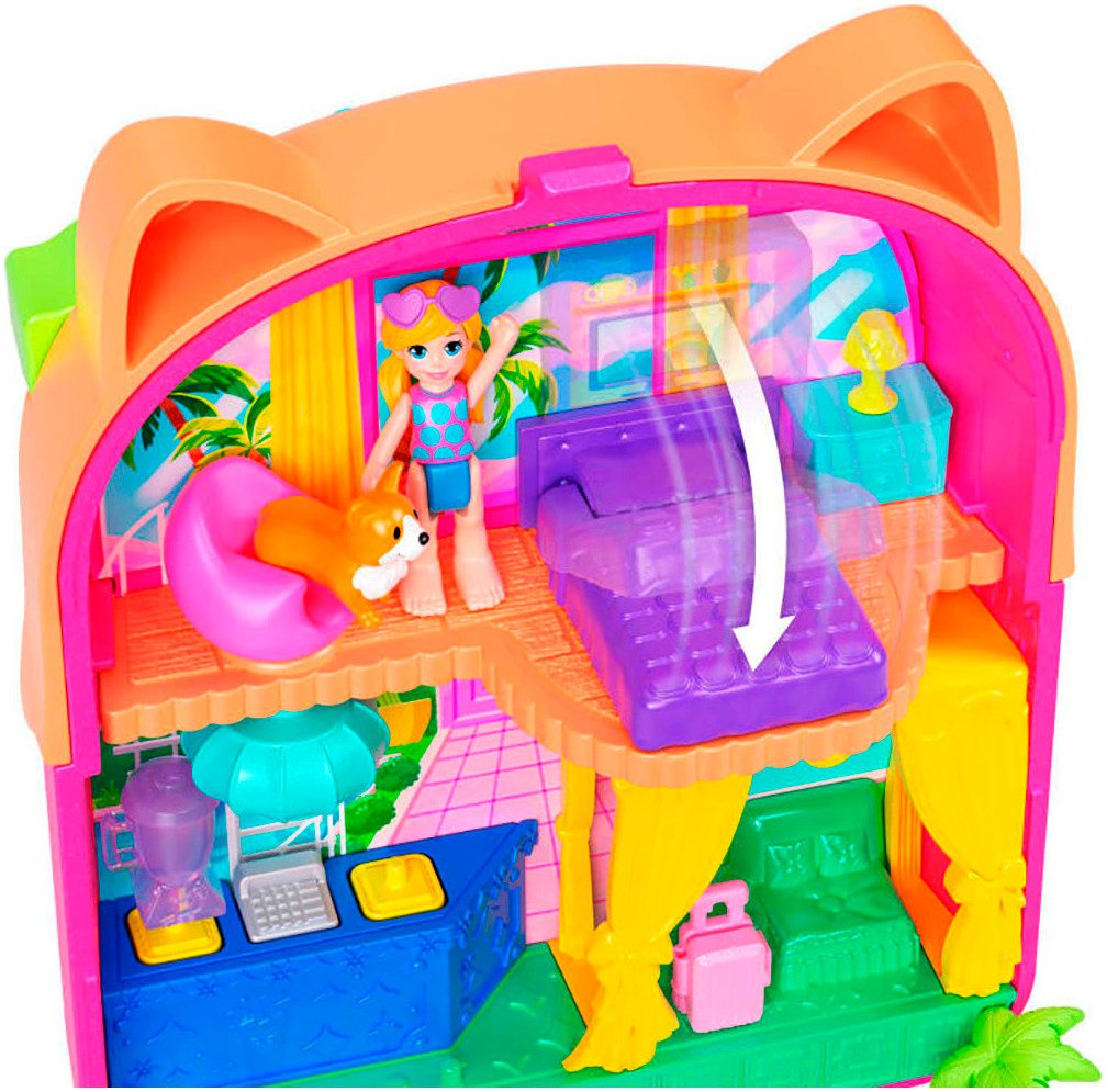 Polly Pocket Spielwelt Eis am Stiel Kätzchen Schatulle