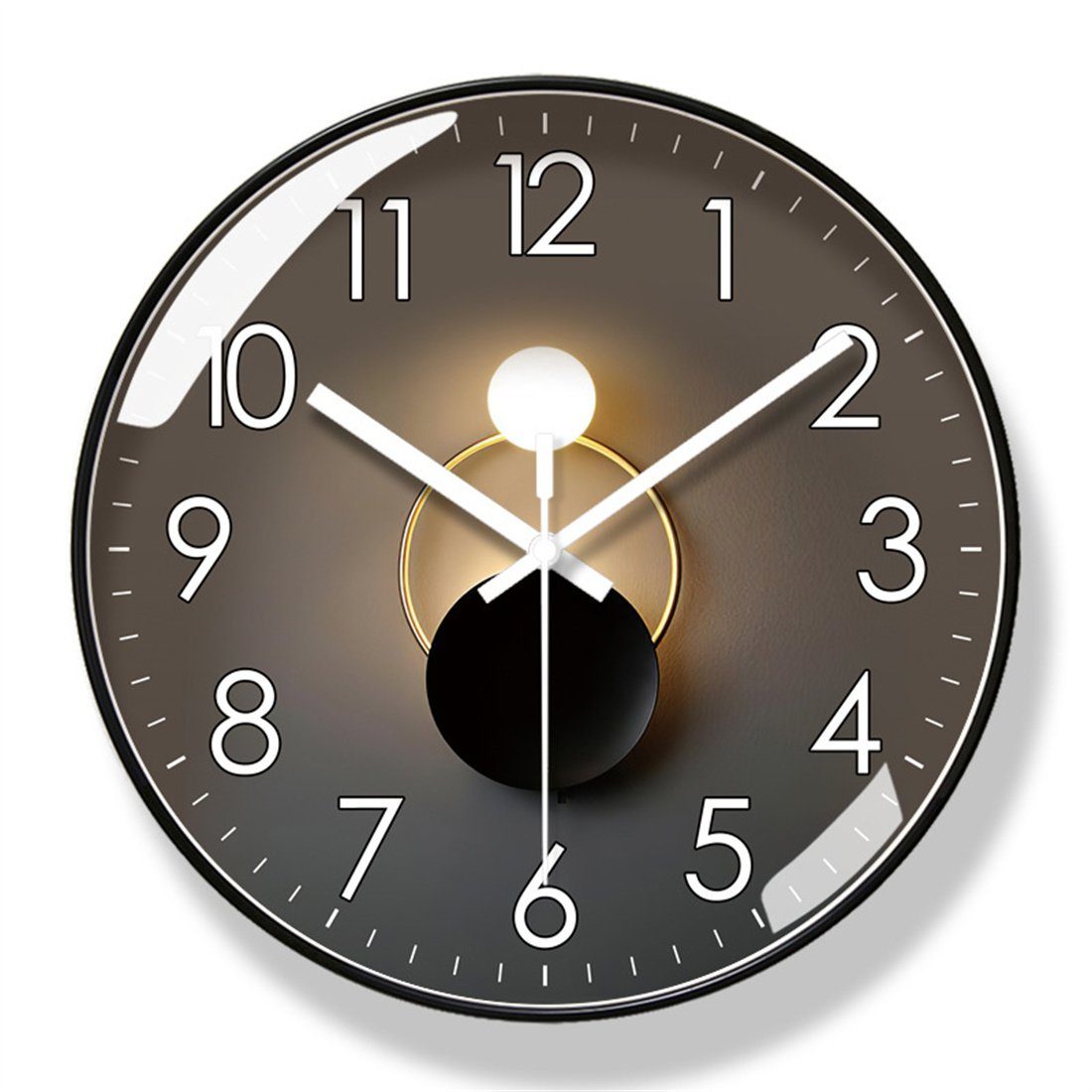 moderne Wanduhr, 35cm Heimdekoration kreative B DÖRÖY Wanduhr, stille Wanduhr Uhr