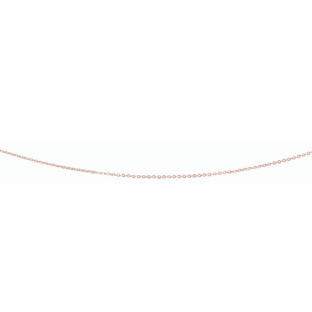Ernstes Design Kette mit Anhänger Ernstes Design Spiegelankerkette AK18.42, 1 mm, Edelstahl rosévergoldet