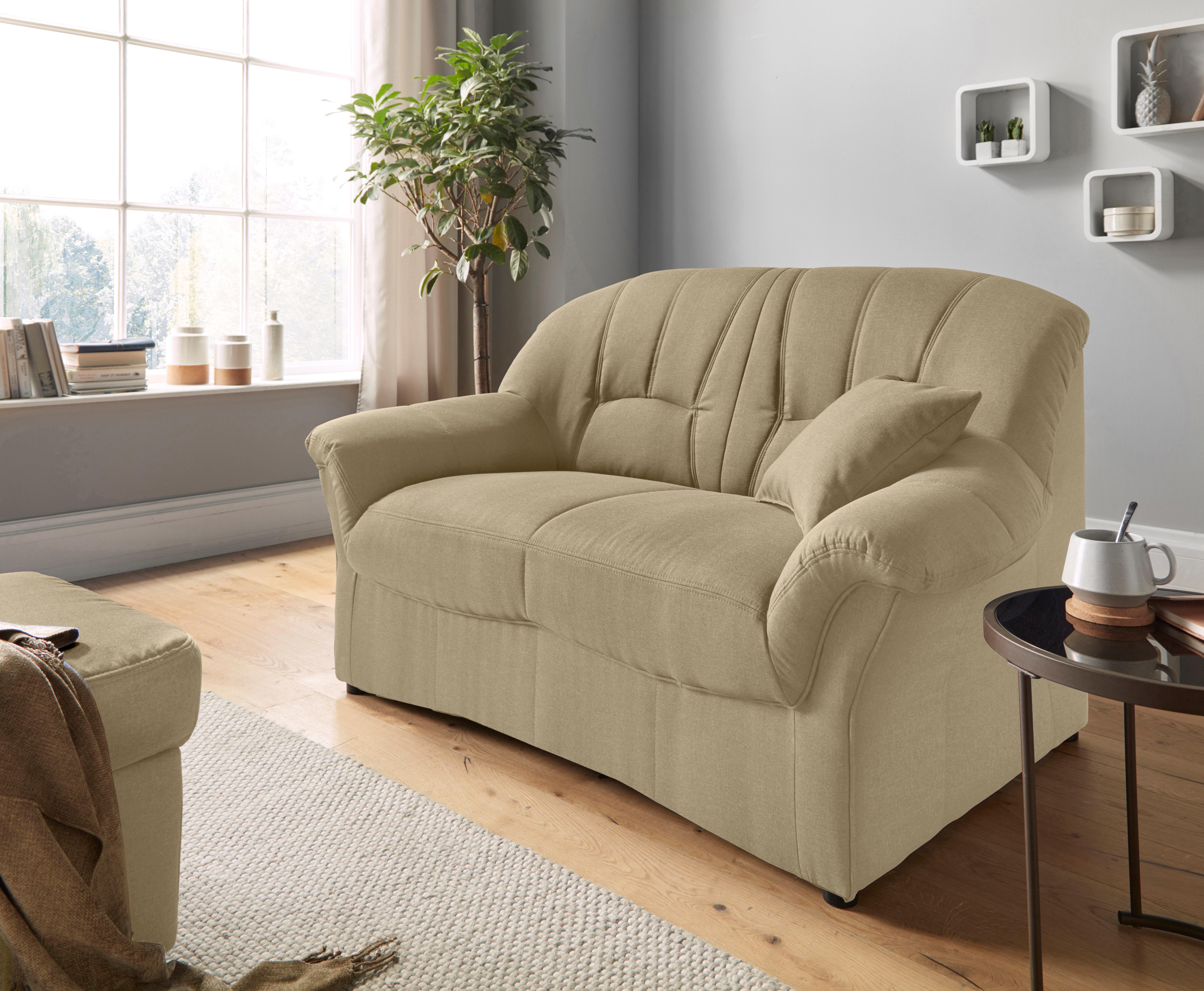 DOMO collection 2-Sitzer Bahia zeitlos & elegantes Sofa, bequem, inklusive Federkern