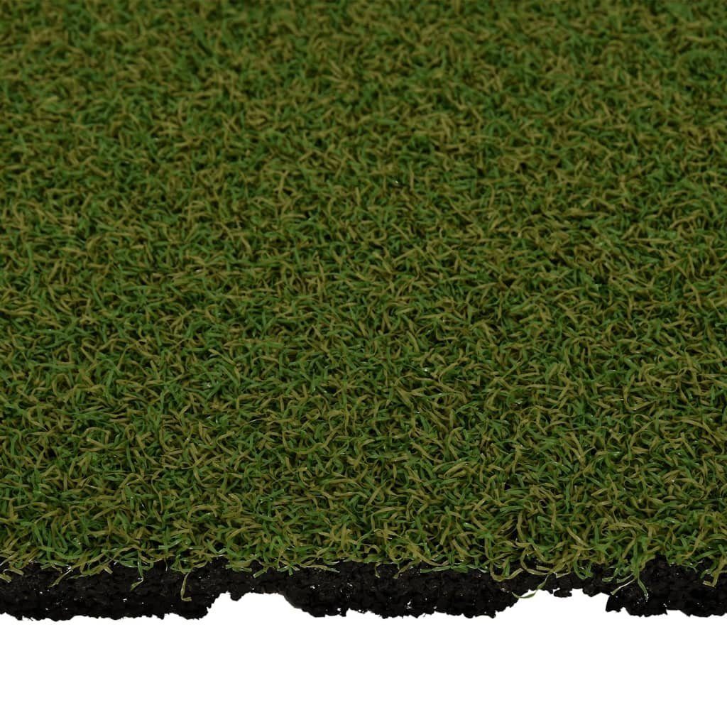 echt, Stk Höhe realistisch vidaXL, cm cm Kunstrasen-Fliesen Künstliche 50x50x2,5 Zimmerpflanze 4 0 Pflanze Gummi
