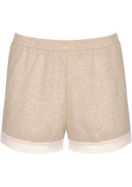 sloggi Relaxshorts GO Ribbed Short Short mit lockerer Passform, weicher Spitzenbesatz