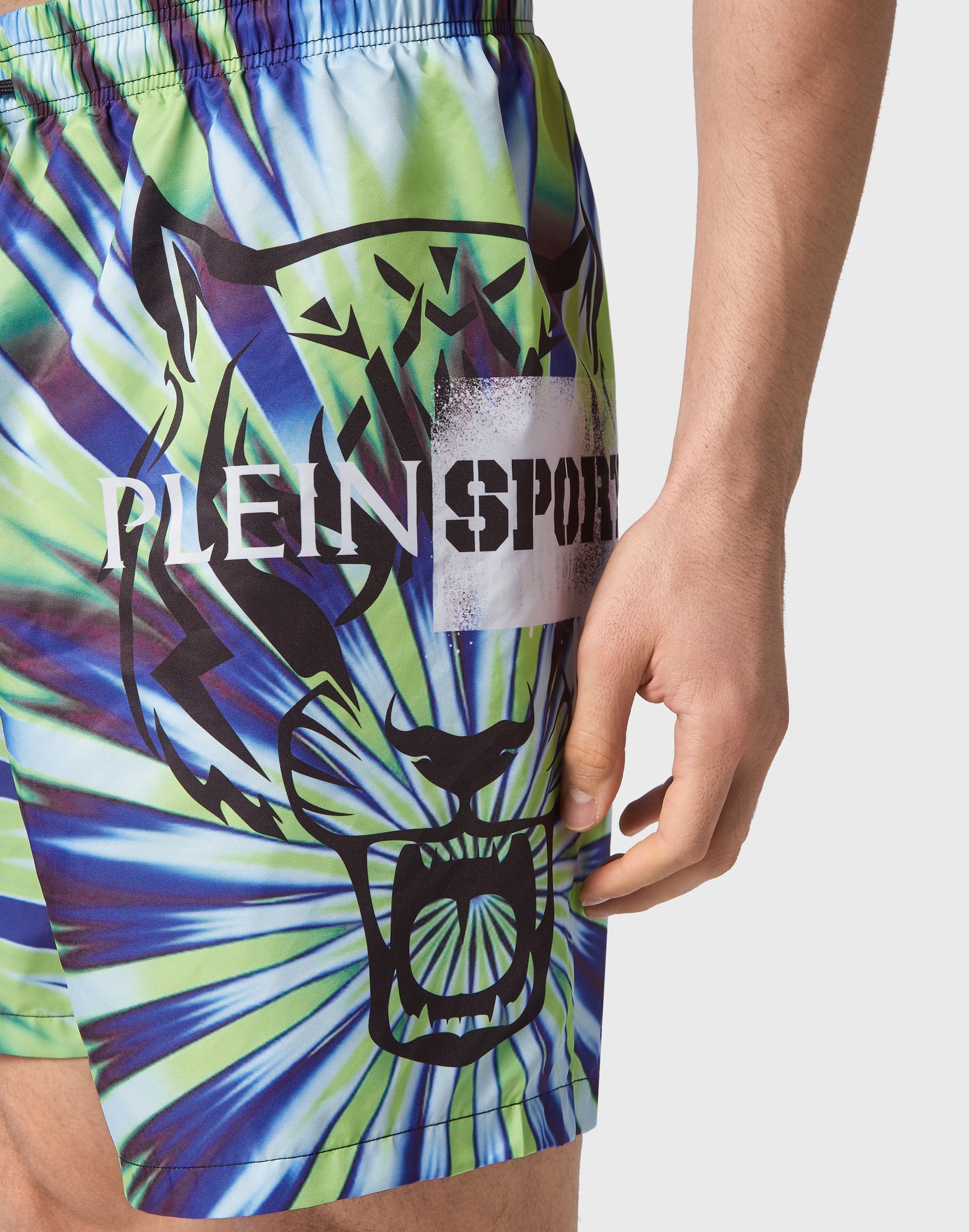 PLEIN SPORT Badehose Tiger