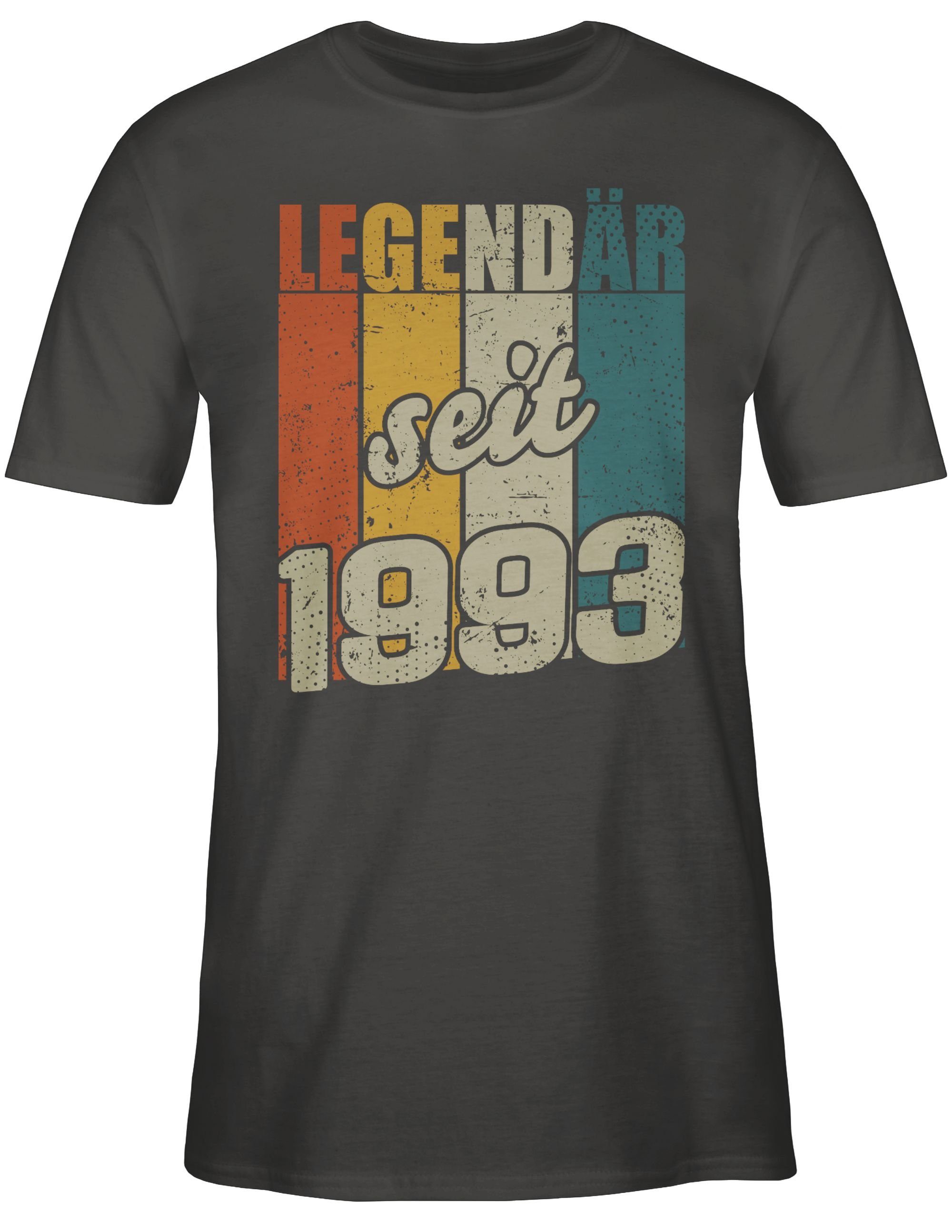 Shirtracer T-Shirt Geburtstag 1993 01 30. Dunkelgrau seit Legendär