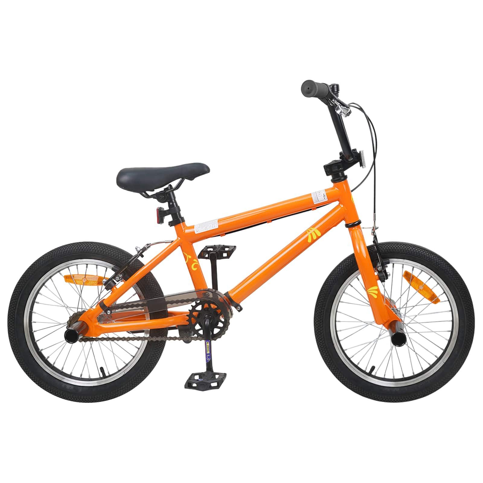 vidaXL Kinderfahrrad 139 x 67 x 91 x cm BMX Rad 20 Zoll für über 9 Jahre alt Orange
