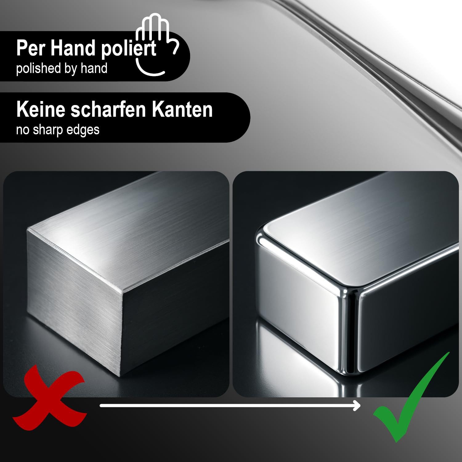 com-four Kaffeelöffel Teelöffel aus Edelstahl - stilvolles Tafelbesteck im schlichten Design (12 Stück), Kaffeelöffel - Dessertlöffel -Espressolöffel – Bild 5 von 5