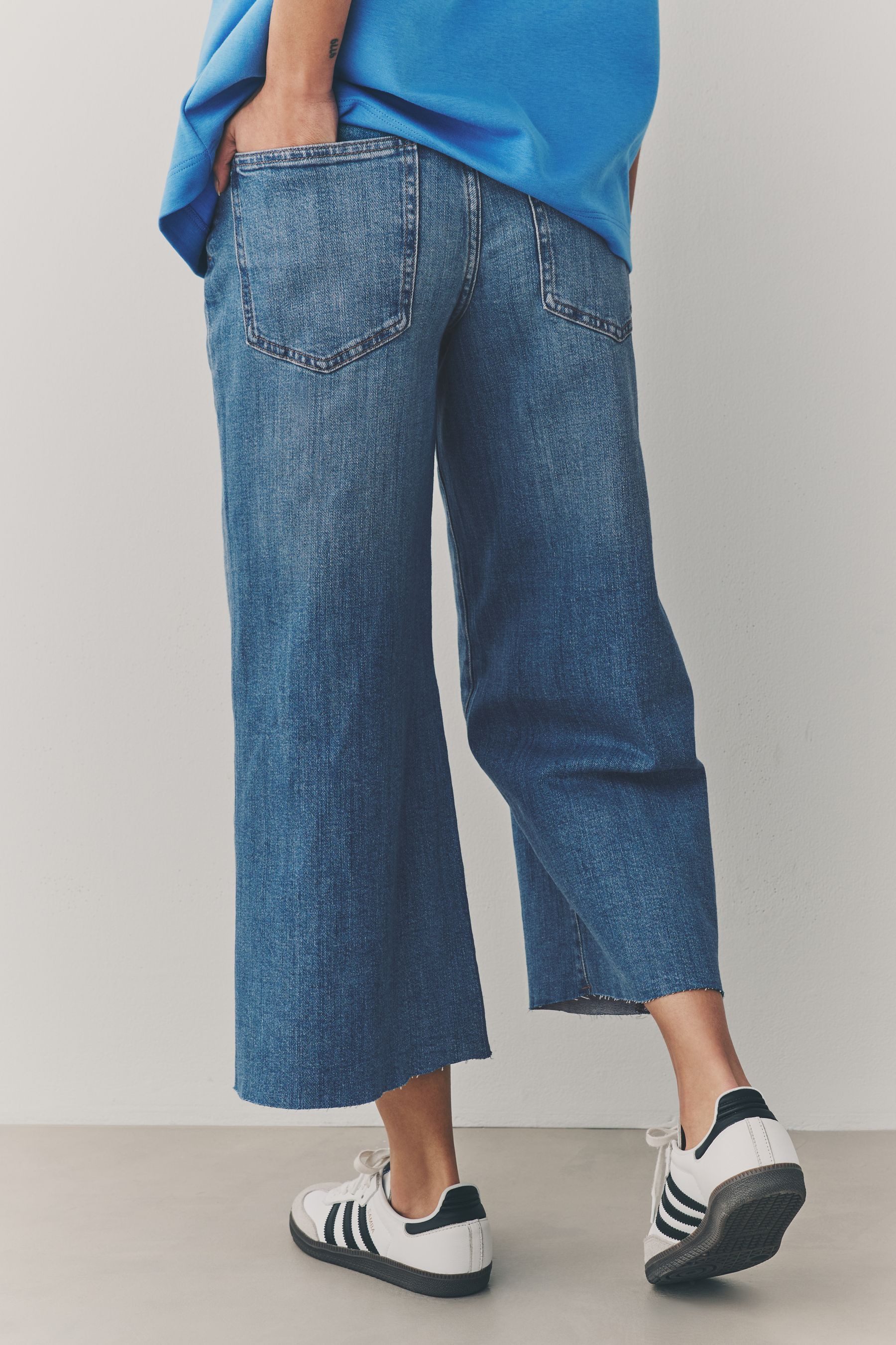 Next Weite Jeans Verkürzte Jeans mit günstig online kaufen