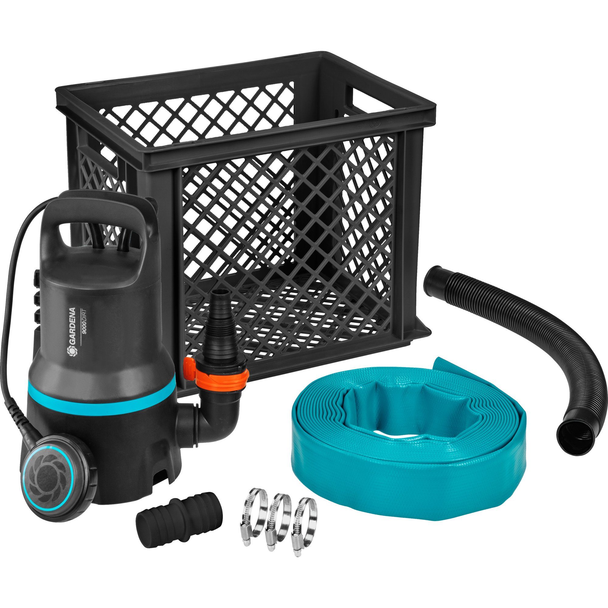 Gartenpumpe GARDENA Hochwasser-Set 9000, Tauch- / Druckpumpe